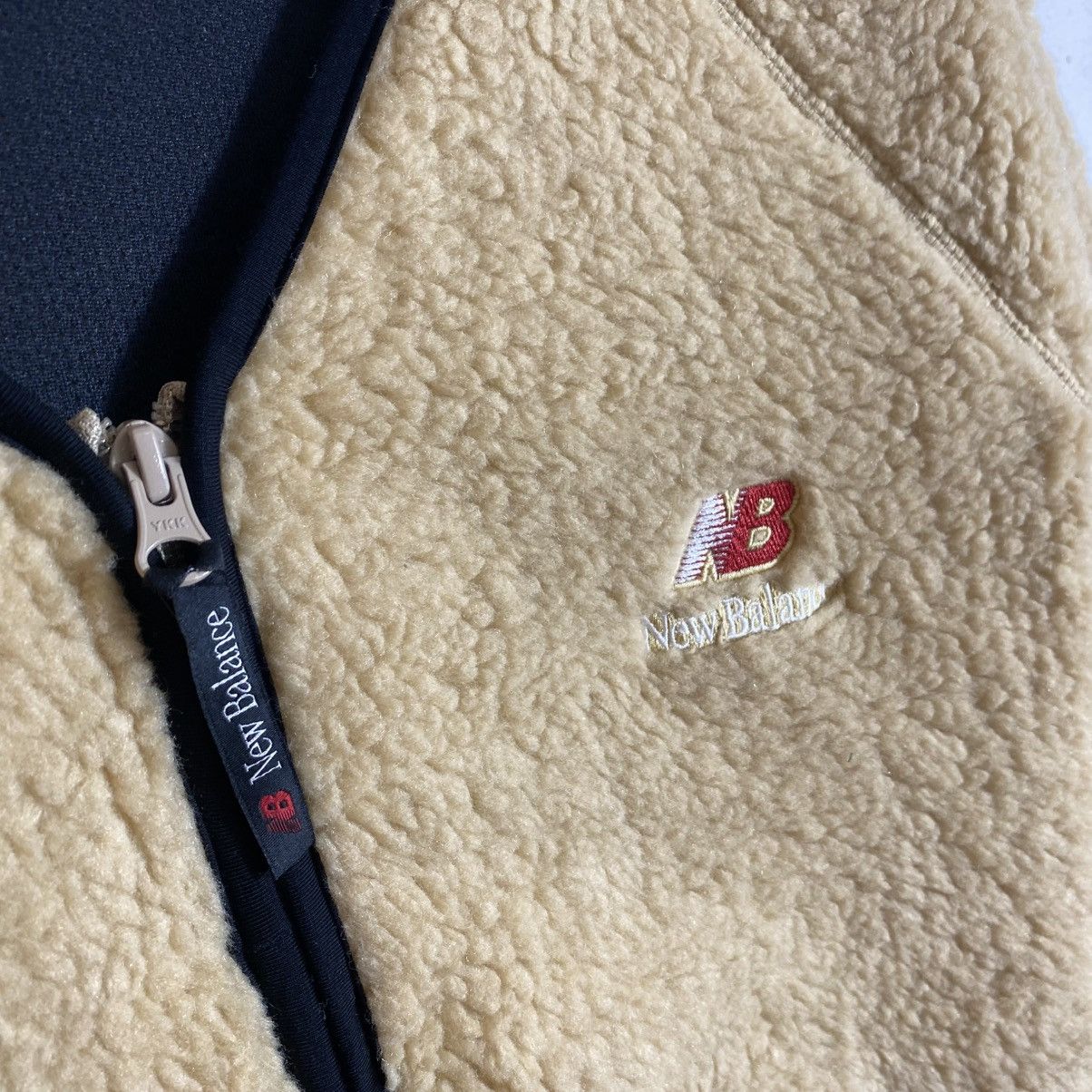 New Balance New Balance Fleece Sherpa Zipper Jacket M Size Brown Colour Size US M / EU 48-50 / 2 - 5 Thumbnail