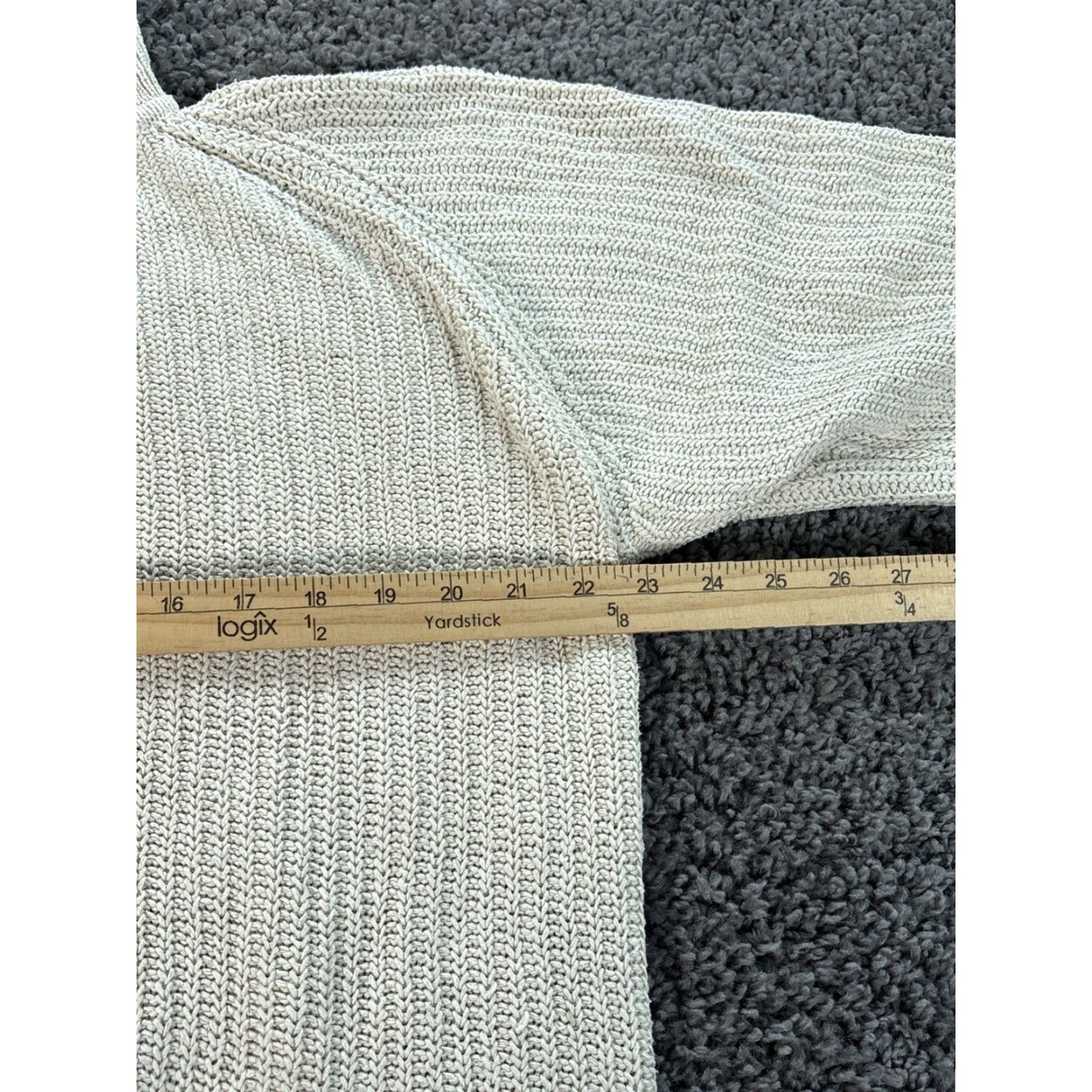 Vintage VINTAGE Winter Silk Sweater Womens XL Silk Ivory Knit Chunky 80s 90s Size XL / US 12-14 / IT 48-50 - 3 Thumbnail