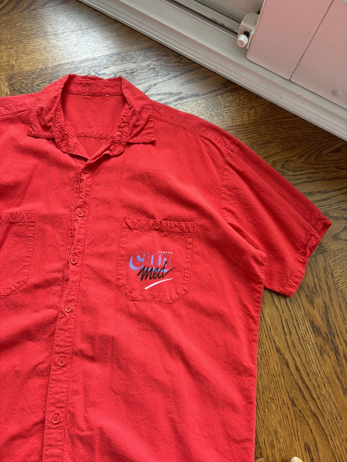 Other 1980s Vintage Shortsleeve Button Up Cancun Club Med Vacation Size US XL / EU 56 / 4 - 4 Thumbnail