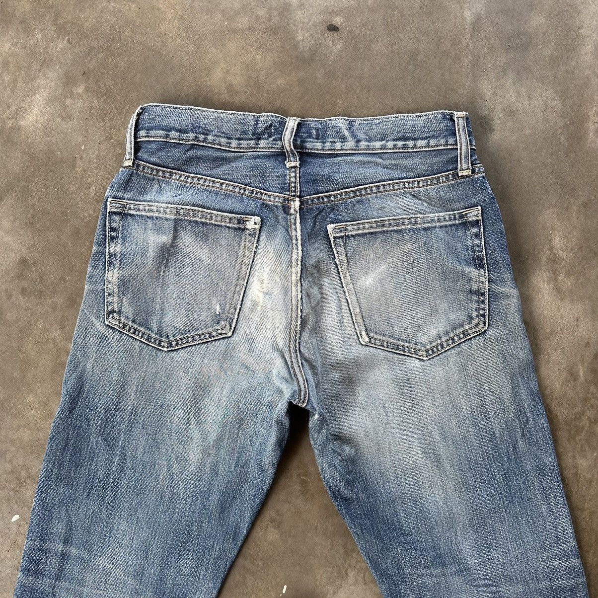 Japanese Brand Vintage Japanese Jean Distressed Denim Faded Pant W28 Size US 28 / EU 44 - 11 Thumbnail
