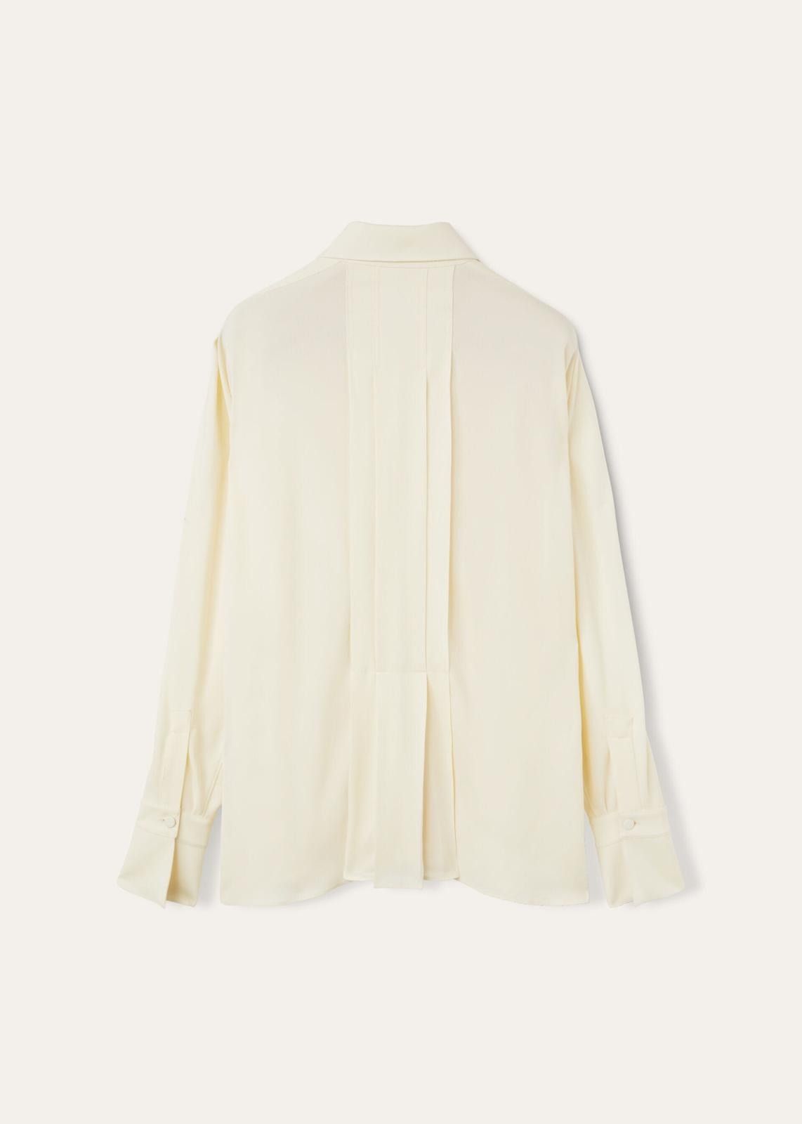 Loro Piana o1srvl11e0825 FAO4033 Maurine Shirt in Light Beige Size M / US 6-8 / IT 42-44 - 2 Thumbnail