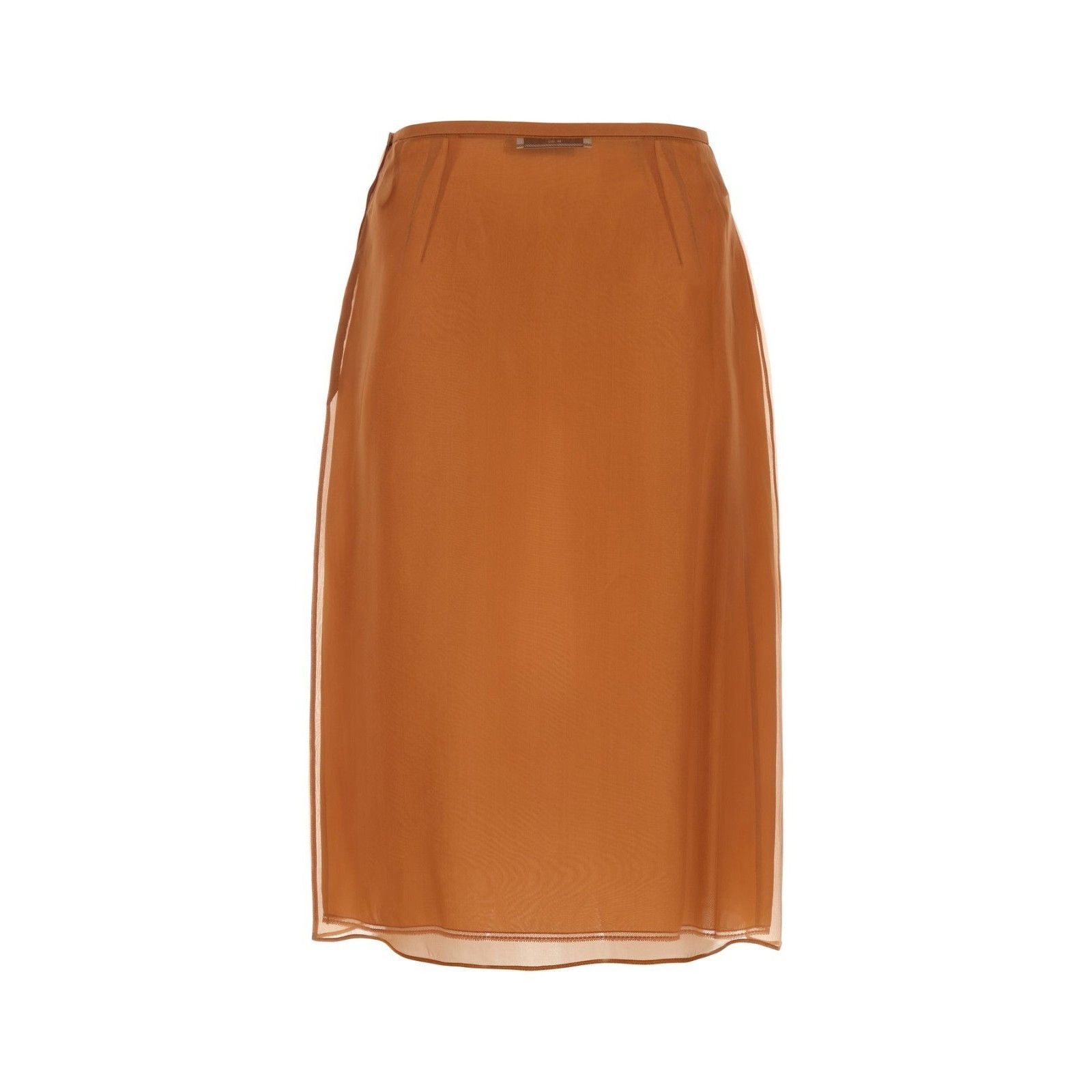 Prada PRADA Copper Organza See Through Skirt New & Authentic (Wome Size 28" / US 6 / IT 42 - 2 Thumbnail