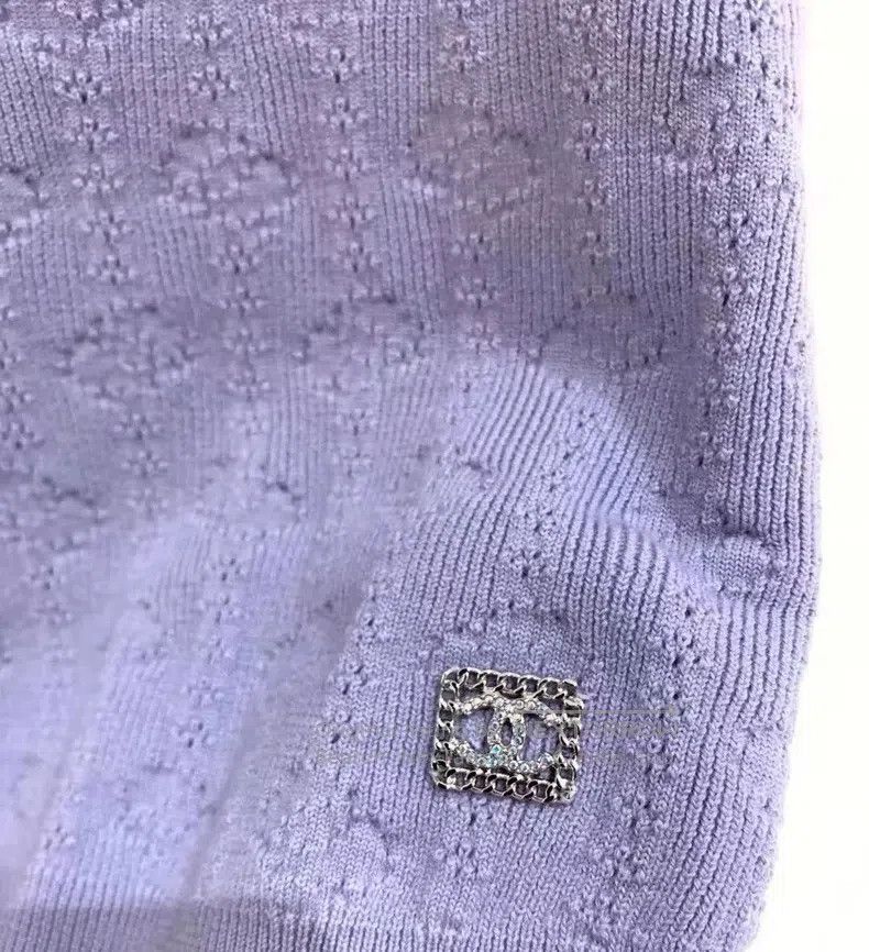 Chanel Chanel 21K lilac skin-friendly cashmere vest Size XS / US 0-2 / IT 36-38 - 3 Thumbnail