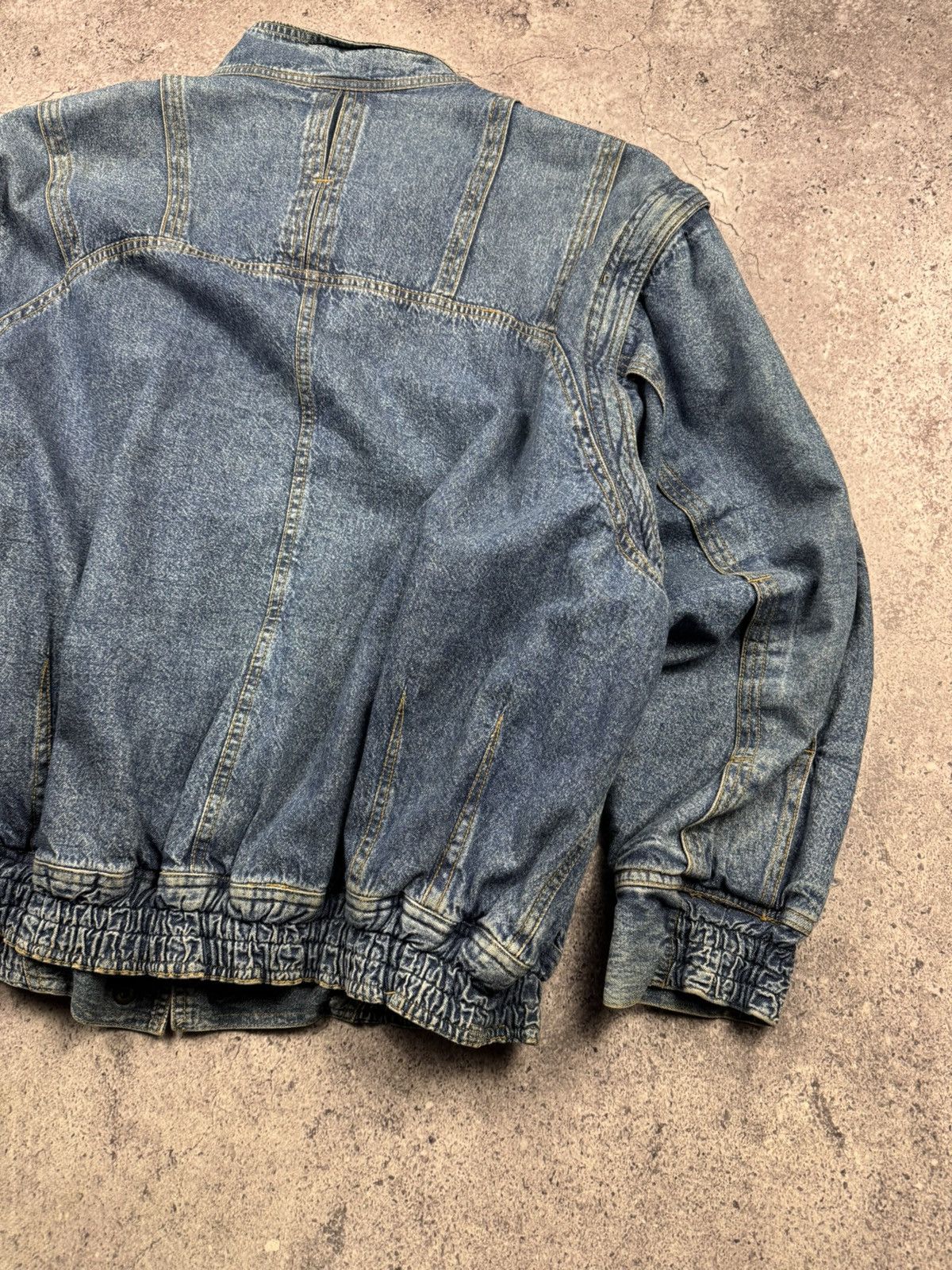Japanese Brand Vintage Denim Japanesse Bomber Jacket/Vest Pilot Baby Y2K Size US XL / EU 56 / 4 - 15 Thumbnail