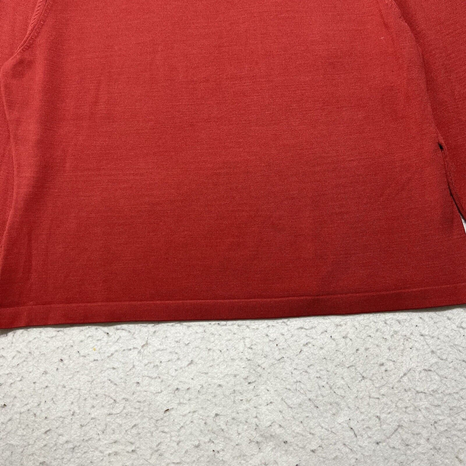Other Talbots Medium Crewneck T Shirt Solid Red Burgundy Top Size M / US 6-8 / IT 42-44 - 6 Thumbnail