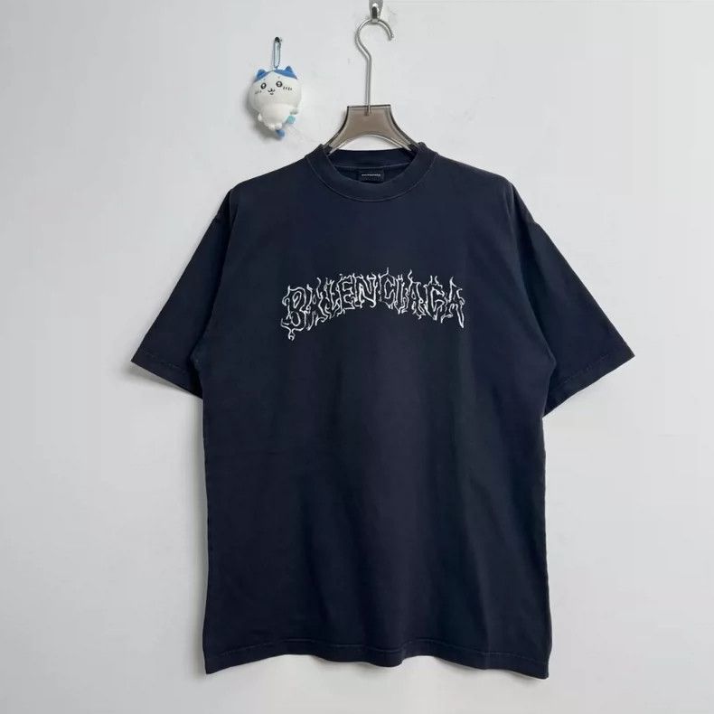 Balenciaga Balenciaga Flame letter logo short sleeve Size US XS / EU 42 / 0 - 1 Thumbnail