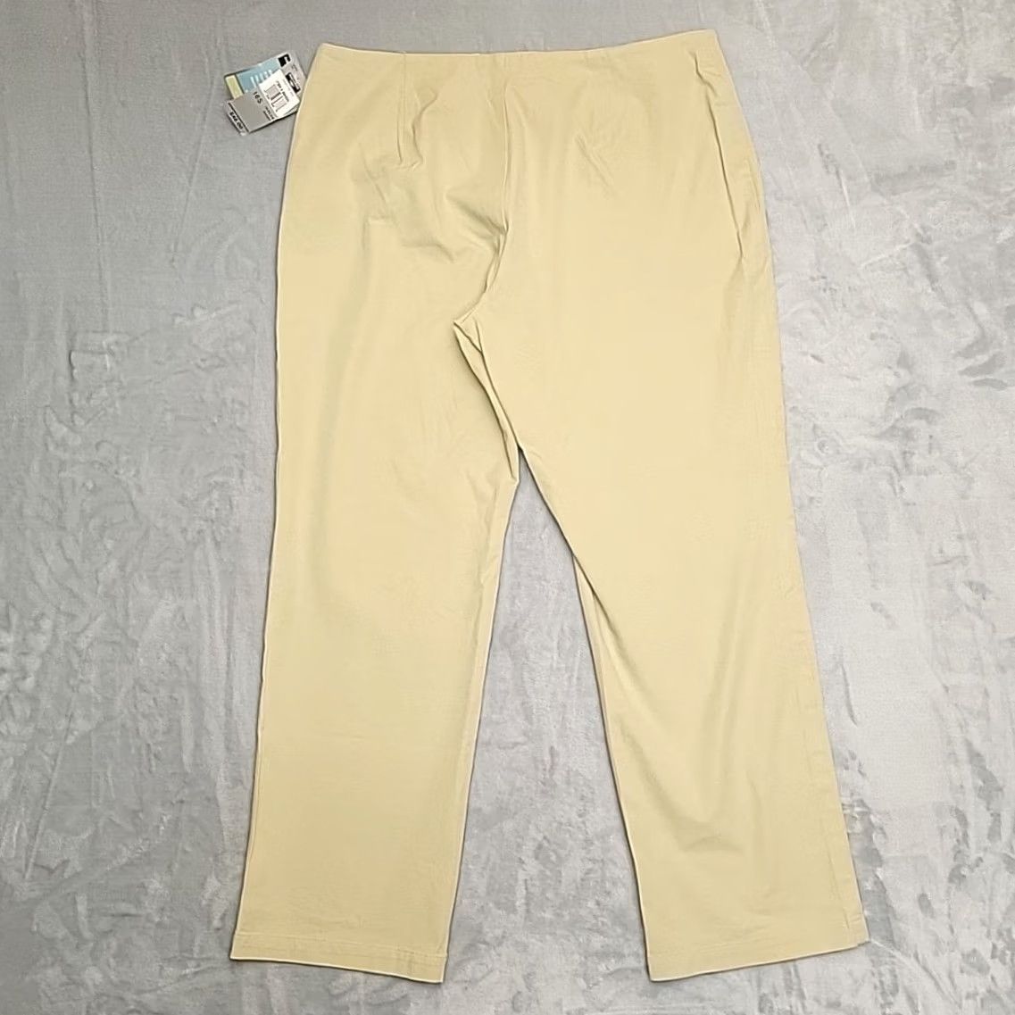 Dockers VINTAGE Dockers Pants Womens 16P Beige Flat Front Straight Leg Casual Stretch Chino Pockets Zip Cotton Blend 16P Womens Boys? Size 38" / US 16 / IT 52 - 7 Thumbnail