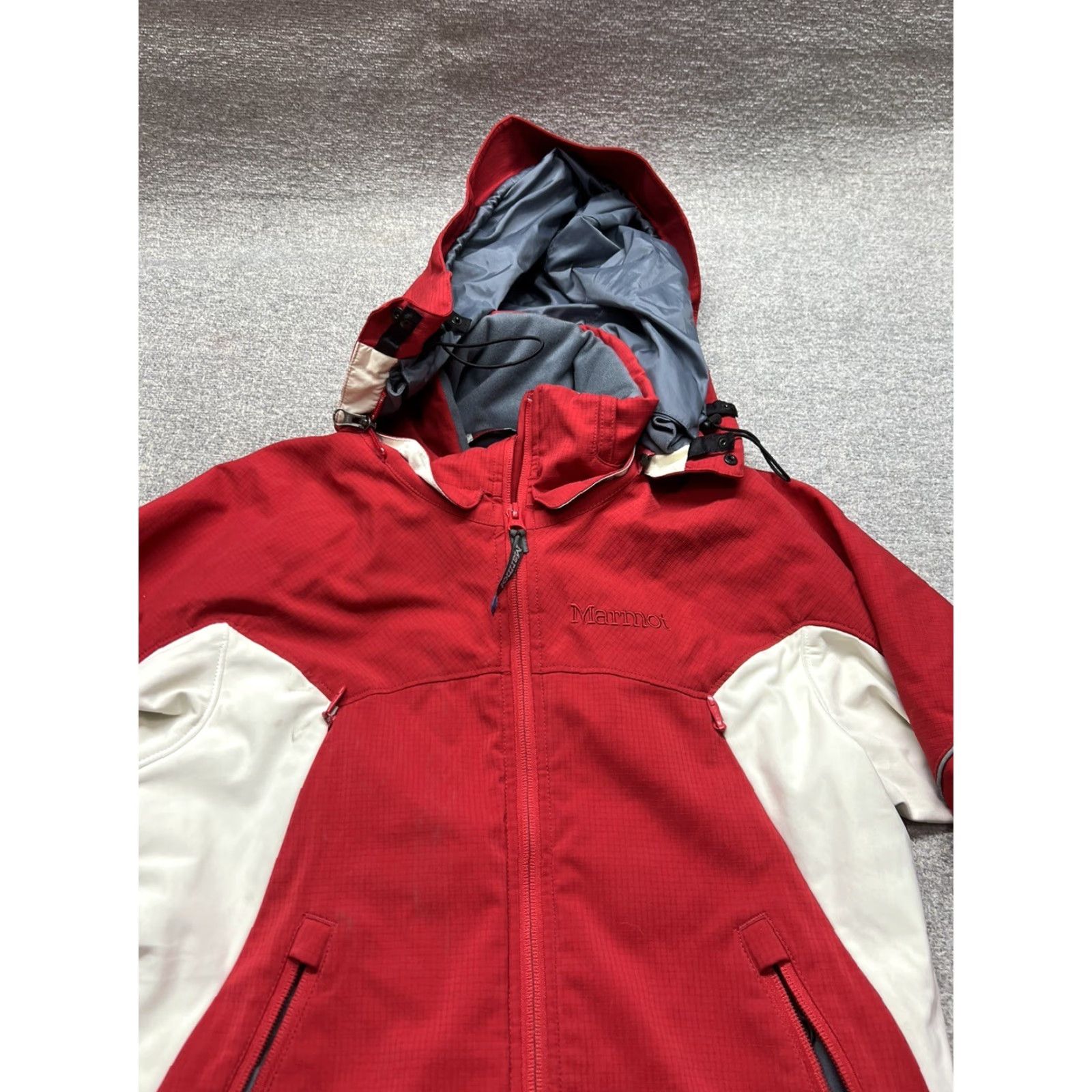 Marmot Marmot Windbreaker Jacket Womens Small Hooded Full Zip Nylon Blue Outdoor Size S / US 4 / IT 40 - 2 Thumbnail