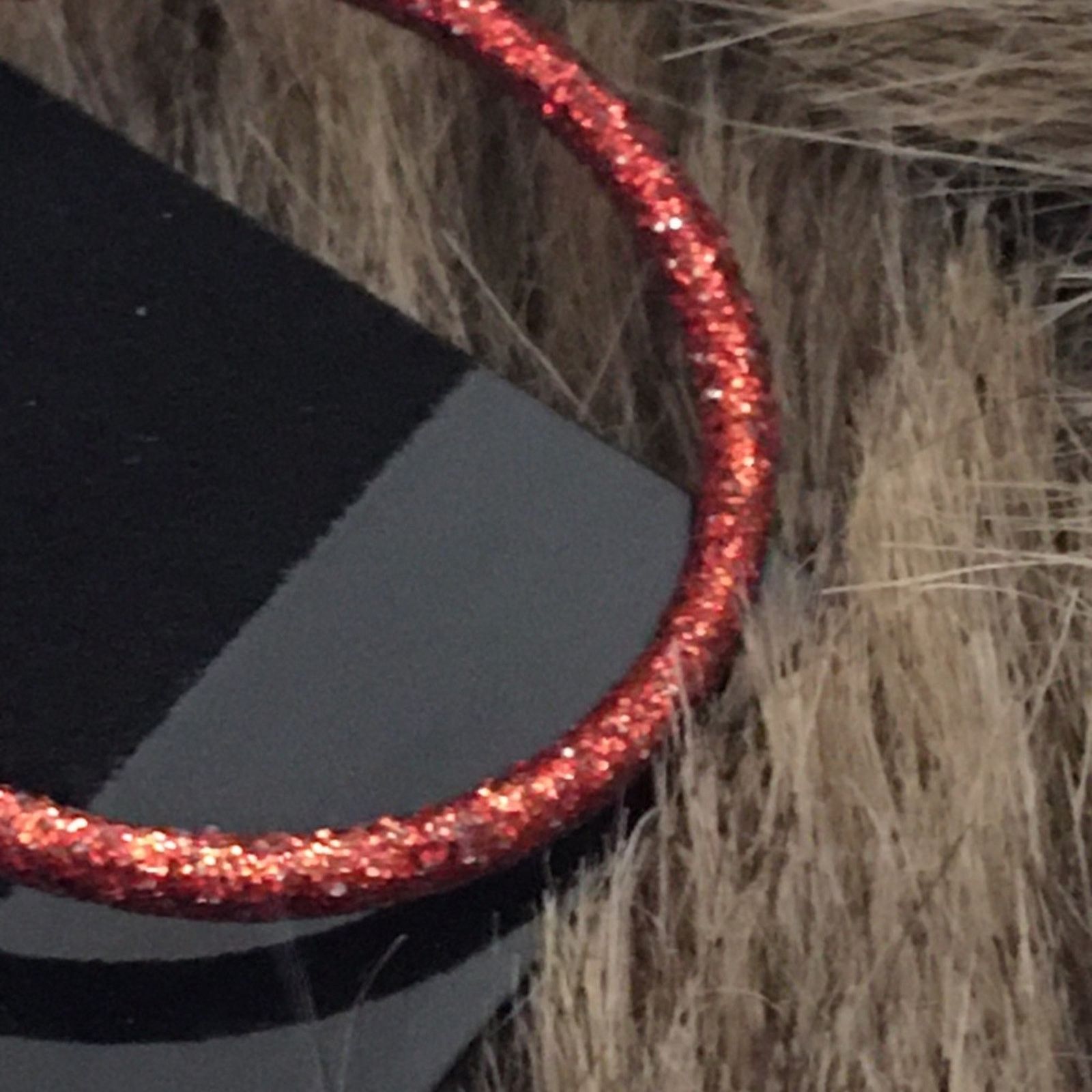 Jewelry Two pairs of glitter painted hoop earrings Size ONE SIZE - 4 Thumbnail