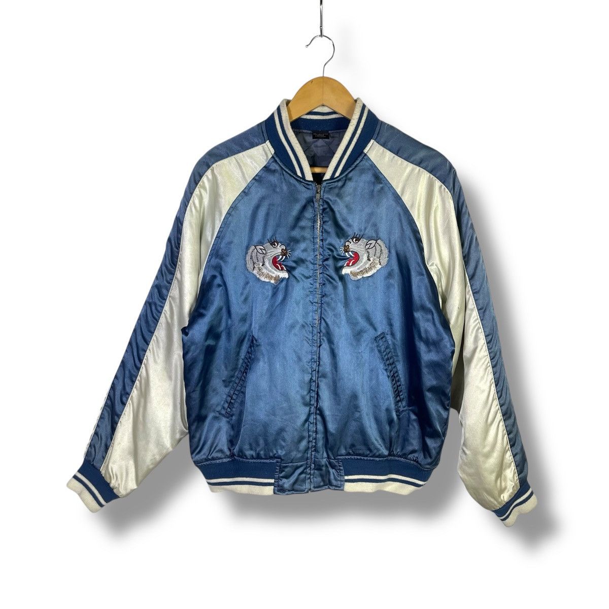 Japan Sukajan Souvenir Tiger 50s Design Zipper Jacket