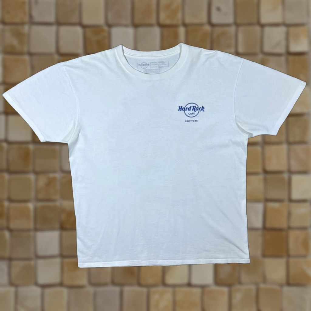 Hard Rock Cafe Hard Rock Cafe New York Souvenir Logo Spellout Graphic White T-Shirt XL Mens Size US XL / EU 56 / 4 - 1 Thumbnail