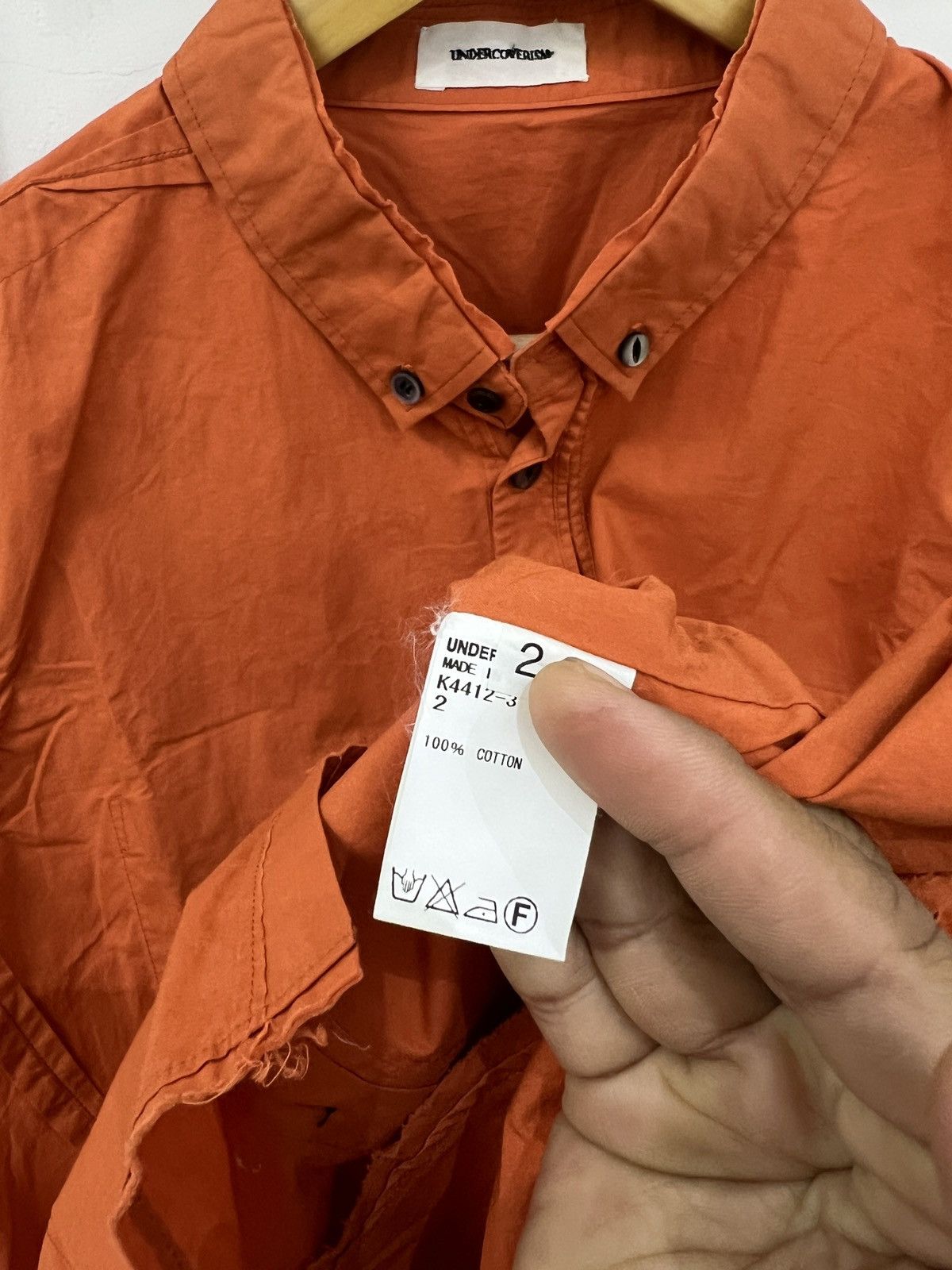 Designer UNDERCOVERISM “FUCK” POCKET JAPANESE BRAND SHIRT Size US L / EU 52-54 / 3 - 10 Thumbnail
