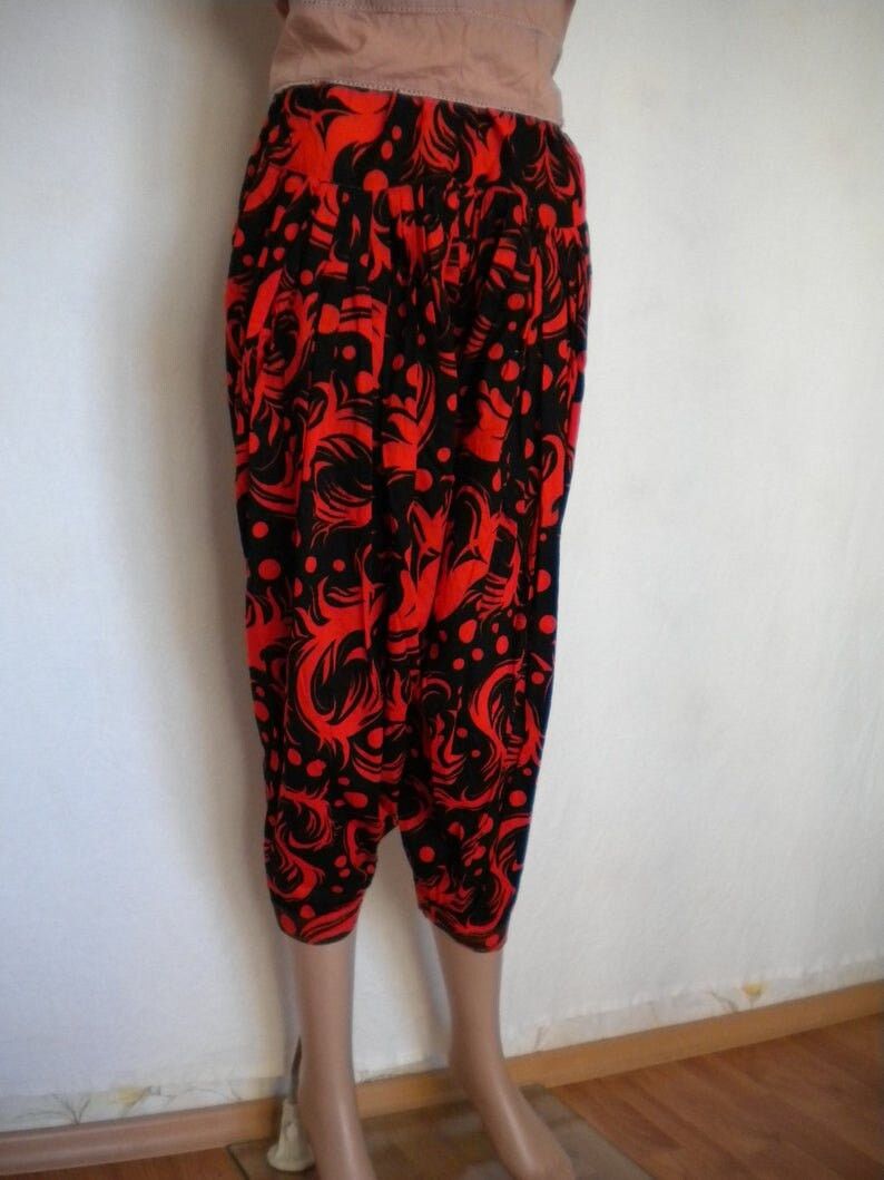 Other harem drop crotch women`s pant, S M oriental thai pants Size 27" / US 4 / IT 40 - 5 Thumbnail