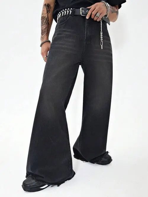 Jean Wide Leg Opium 90s Jeans Denim Size US 32 / EU 48 - 4 Thumbnail