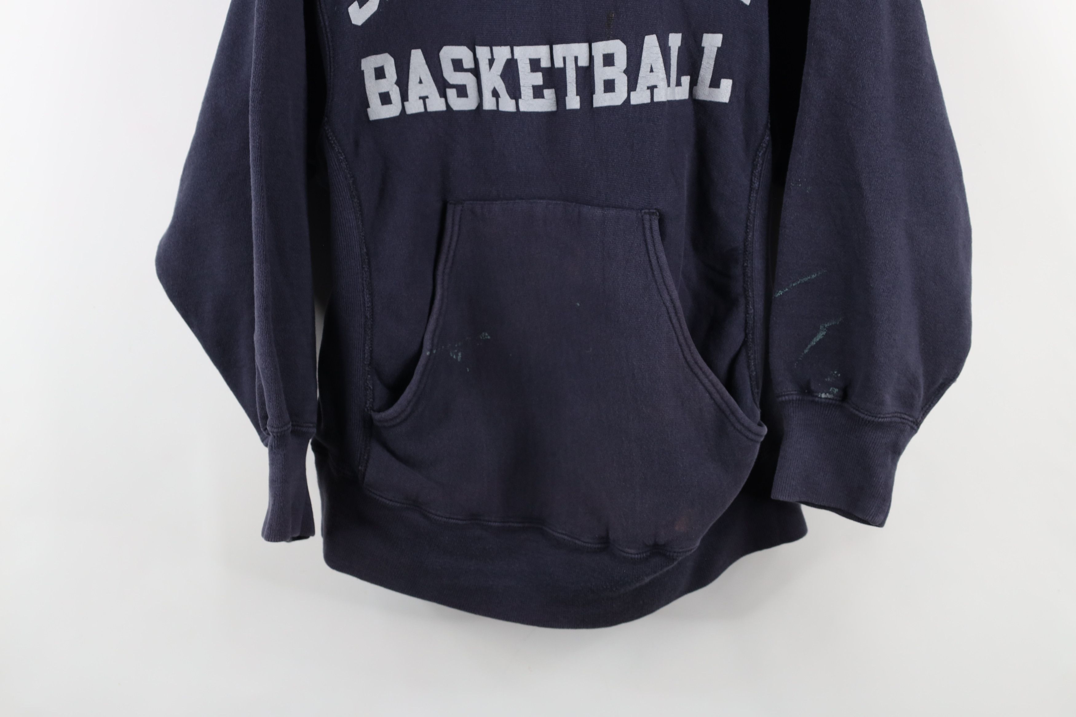 Vintage Vintage 80s 90s Sand Knit Basketball Reverse Weave Hoodie Size US S / EU 44-46 / 1 - 3 Thumbnail