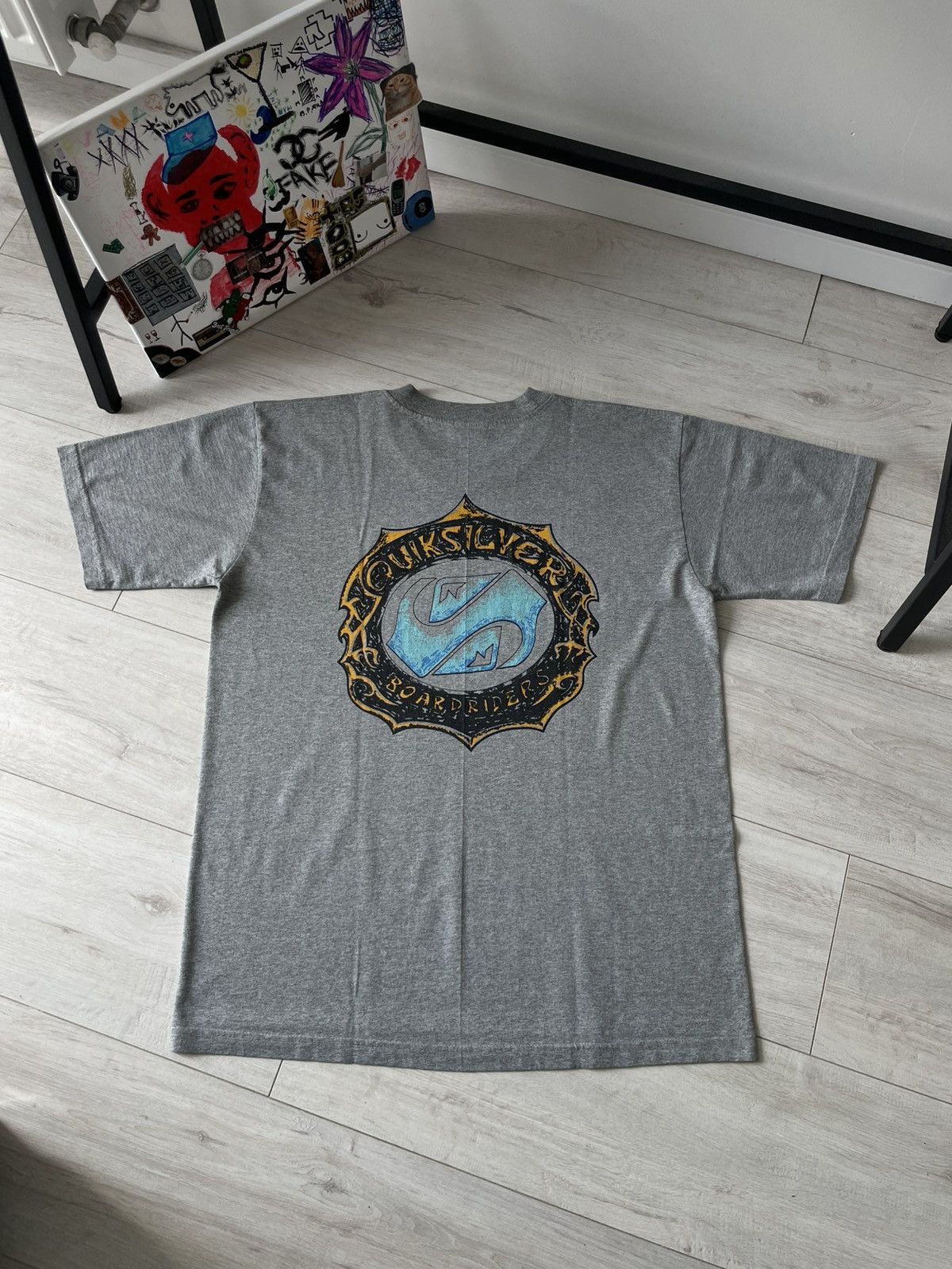 Quiksilver Vintage 90's Quiksilver Boakdriders T-Shirt Surf Big Logo Size US L / EU 52-54 / 3 - 1 Thumbnail