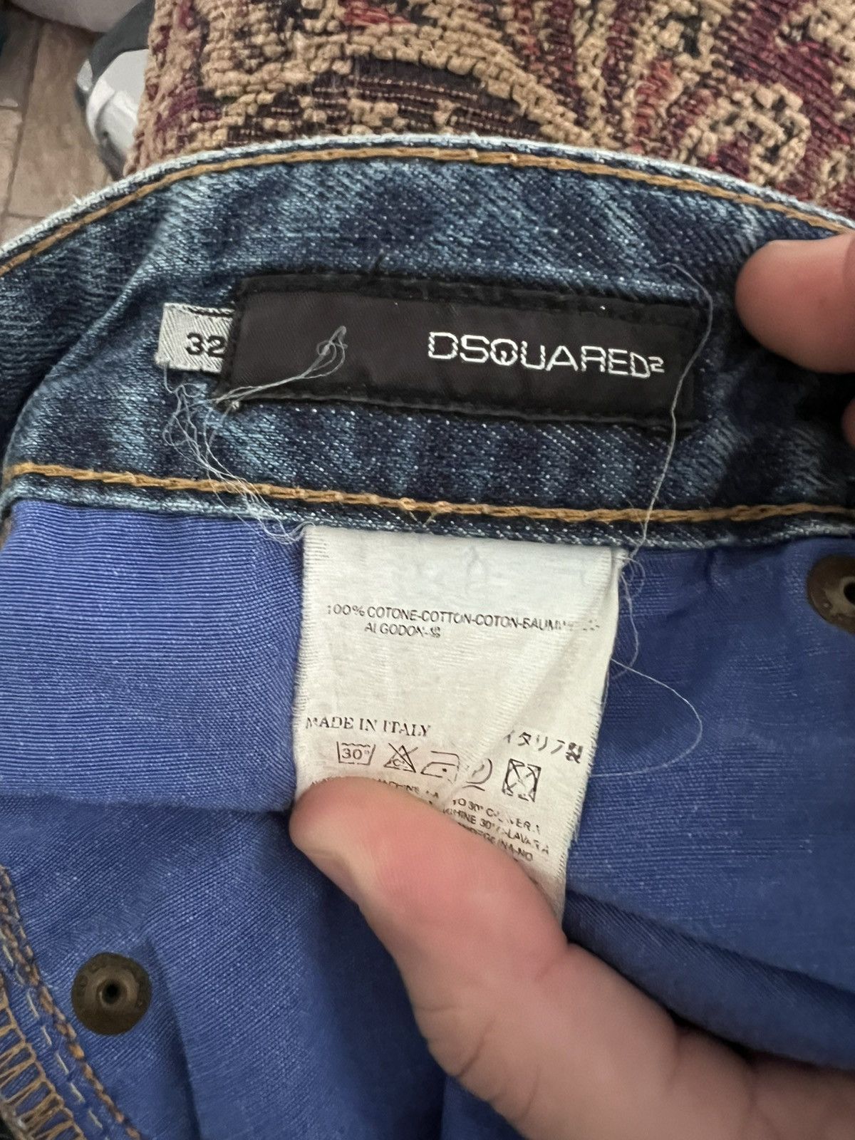 Dsquared2 Distressed D2 Key Accessory Jeans Size US 32 / EU 48 - 7 Thumbnail