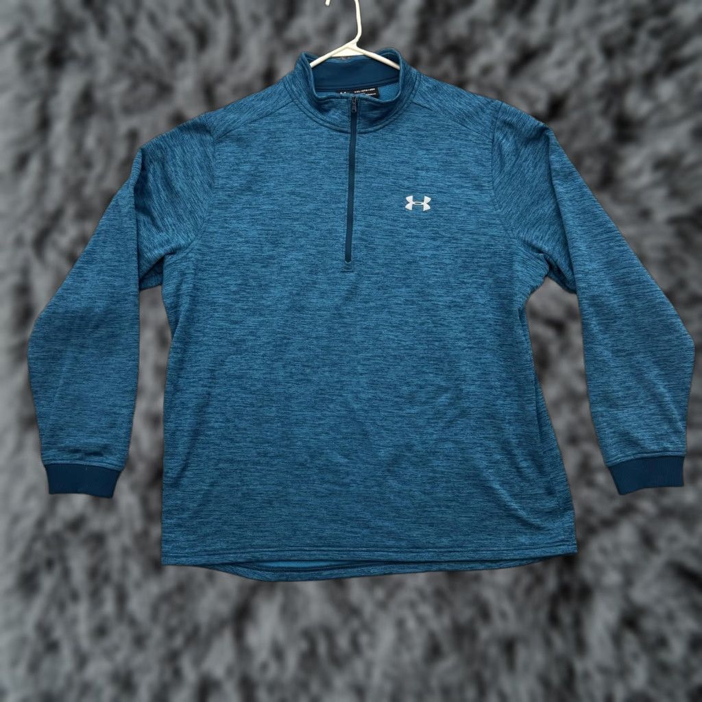 Under Armour Under Armour Pullover Mens 2XL Blue Fleece Quarter Zip Athletic Training XXL" Size US XXL / EU 58 / 5 - 1 Thumbnail