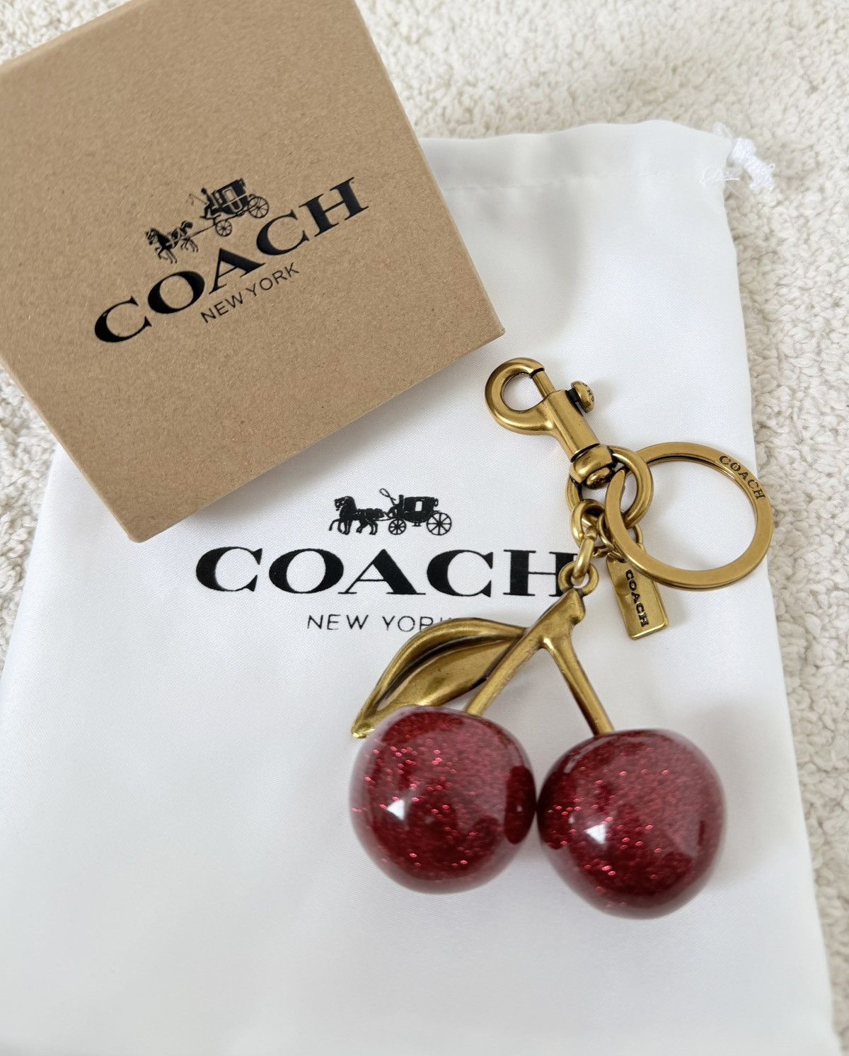 Coach Coach red cherry glitter keychain comes with dustbag Size ONE SIZE - 3 Thumbnail