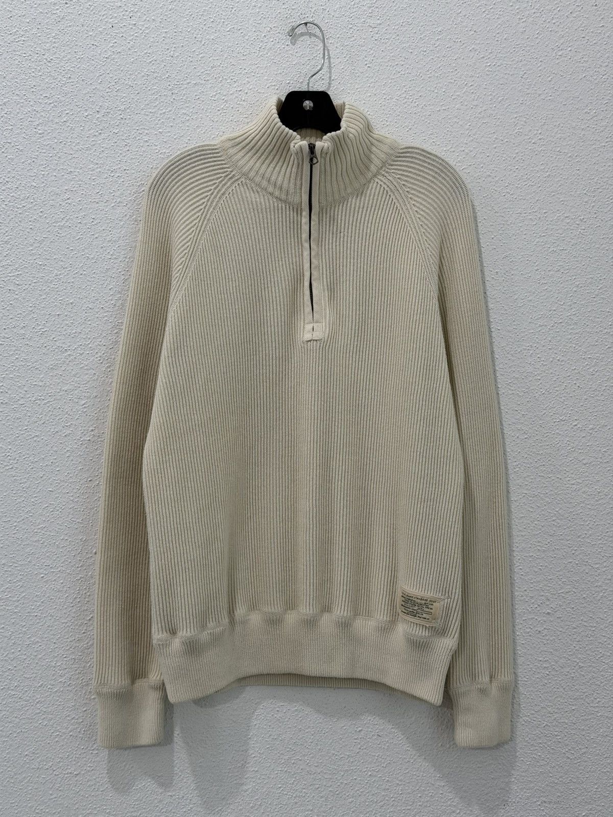 Polo Ralph Lauren Polo Jeans Co. Ralph Lauren MFG Cream Standard Issue Ribbed Size US L / EU 52-54 / 3 - 3 Thumbnail