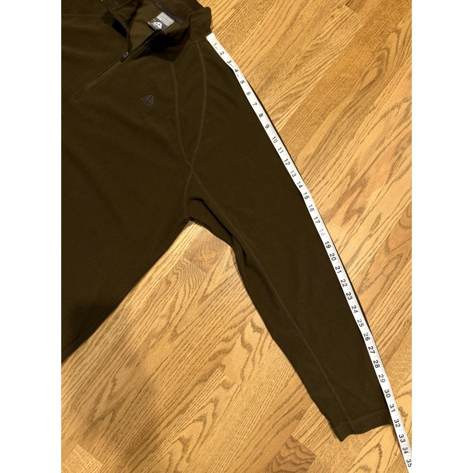Nike ACG Vtg Nike ACG Pullover Thermal 1/4 Zip Men’s XXL 2XL Y2K Olive Green Base layer Size US XXL / EU 58 / 5 - 6 Thumbnail