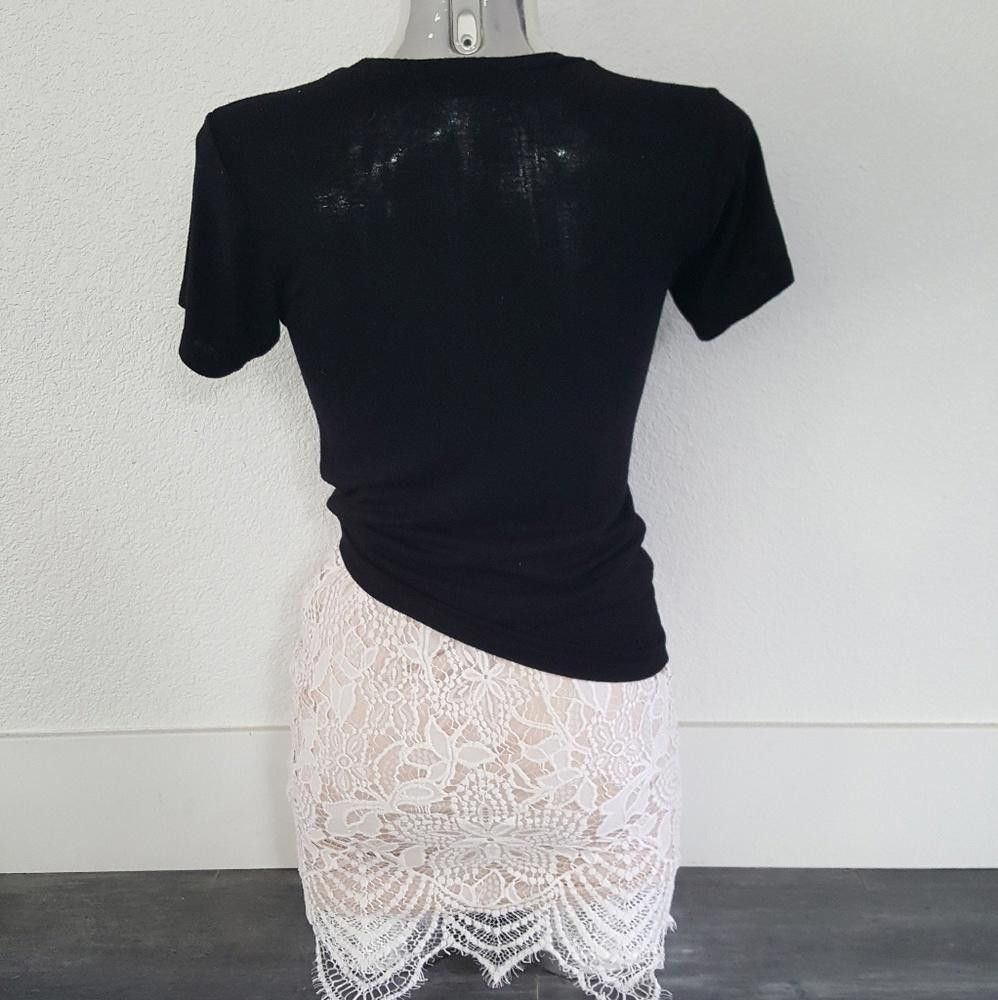 Designer Black Flawed Melville Short Sleeve Size ONE SIZE - 2 Thumbnail