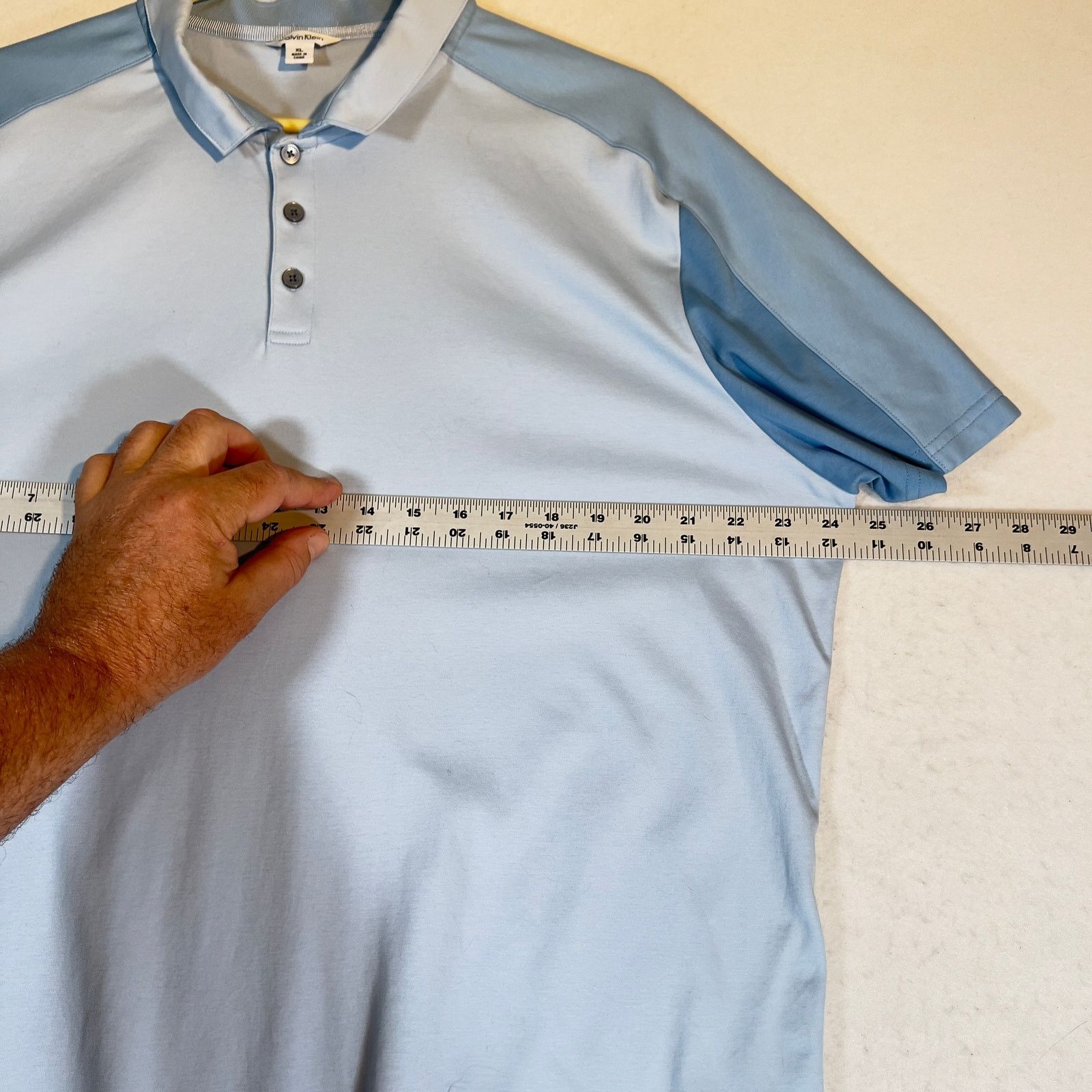 Calvin Klein Calvin Klein Polo Shirt Mens XL Blue Colorblock Short Sleeve Size US XL / EU 56 / 4 - 9 Thumbnail