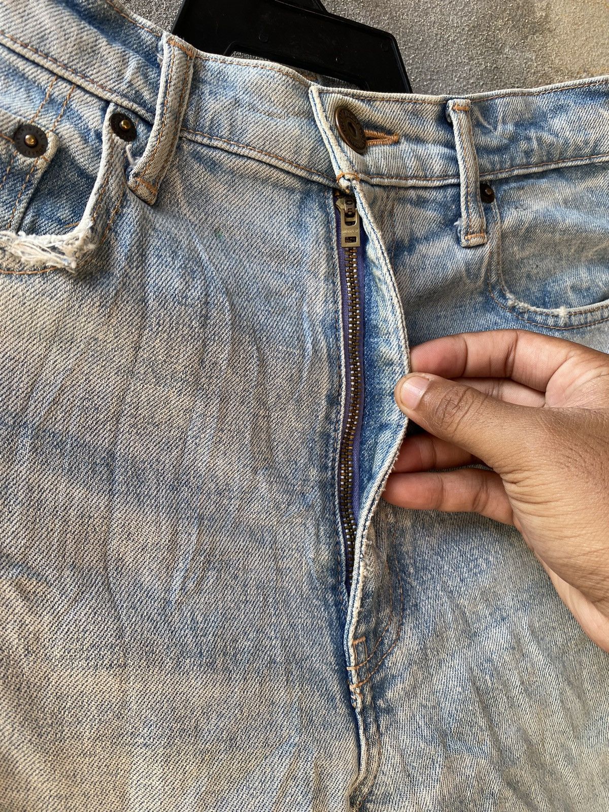 Designer × Japanese Brand × MOUSSY Moussy Acid Wash Denim Pants Made in Japan Size US 27 - 7 Thumbnail