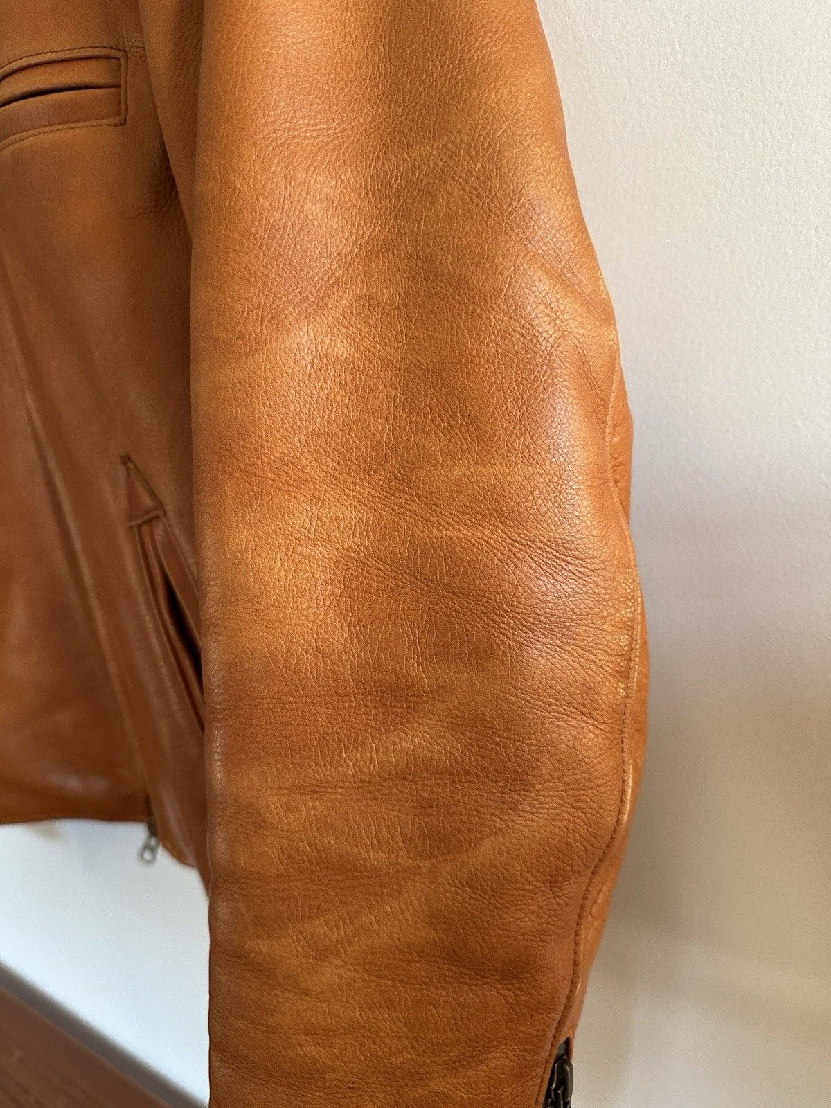 Golden Bear × Taylor Stitch Taylor Stitch x Golden Bear Moto Jacket Whiskey Steerhide XS Size US XS / EU 42 / 0 - 3 Thumbnail