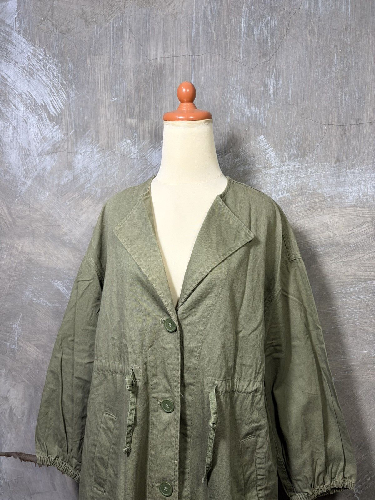Japanese Brand Japanese Natural Couture Women Army Parka Jacket Size L / US 10 / IT 46 - 2 Thumbnail