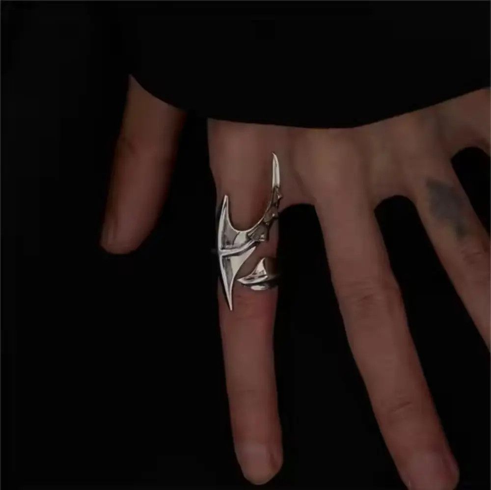 Jewelry Cyberpunk Alien Irregular Ring Size ONE SIZE - 4 Thumbnail
