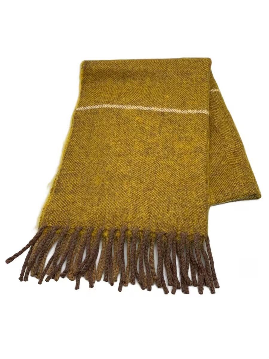 Yohji Yamamoto Stripe Wool Scarf Size ONE SIZE - 1 Thumbnail