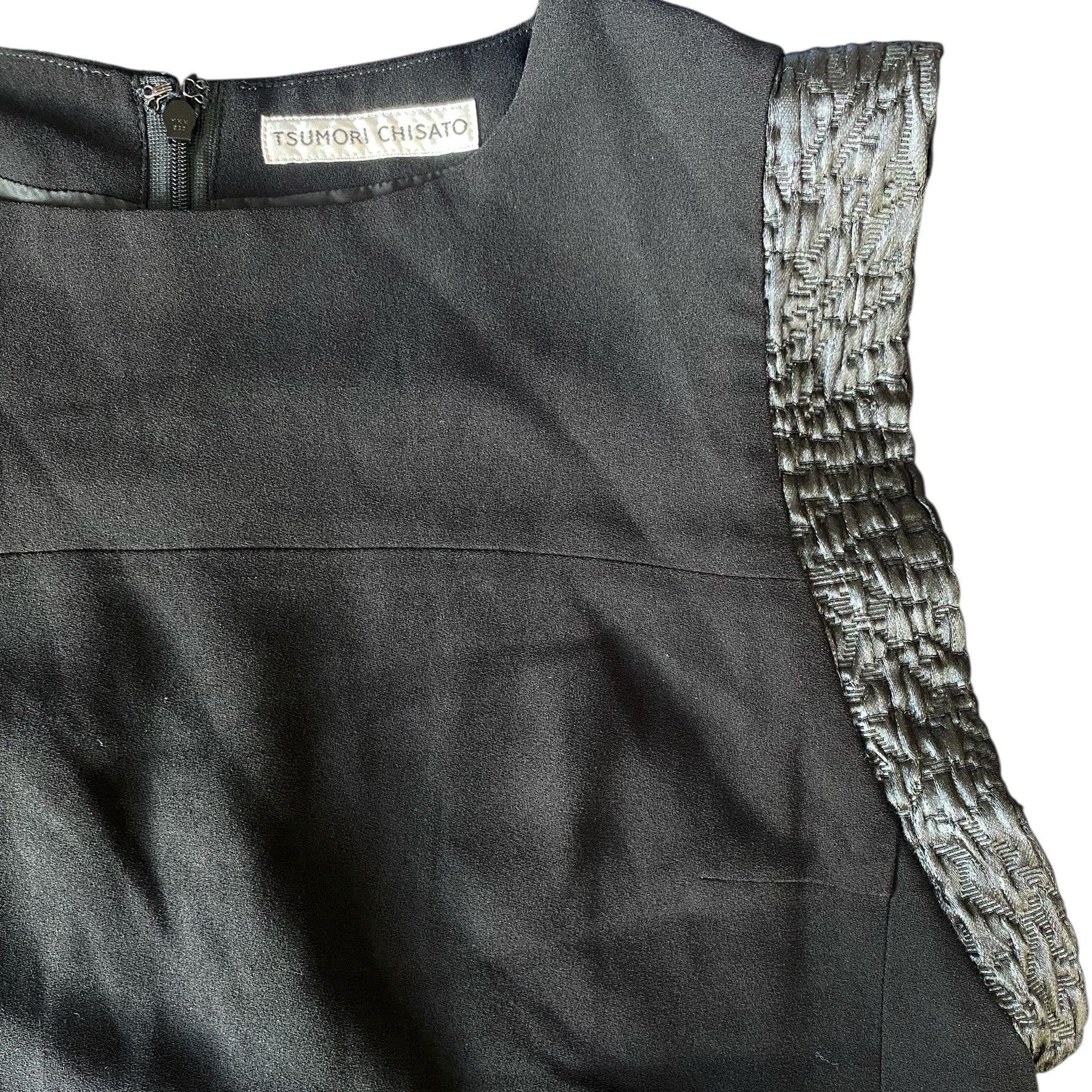 Tsumori Chisato Black Bird Pockets Jacquard Shift Dress Size M / US 6-8 / IT 42-44 - 7 Thumbnail