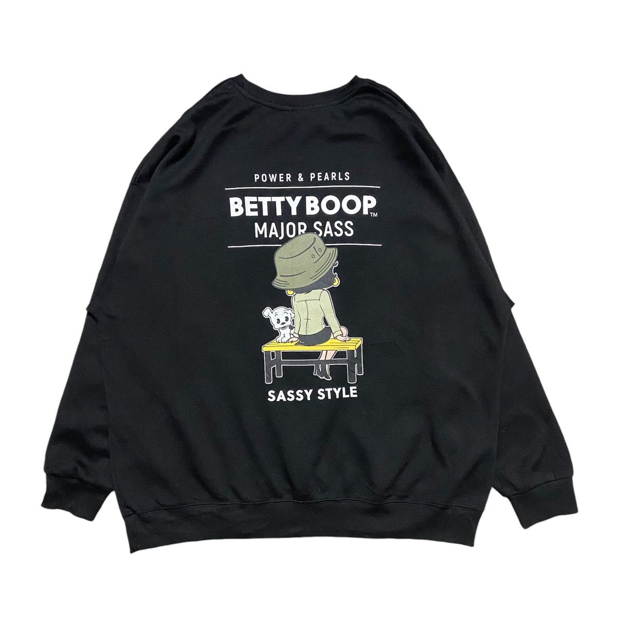 Anime × Disney Betty Boop Pullover Crewneck Sweatshirt Size US XL / EU 56 / 4 - 1 Thumbnail