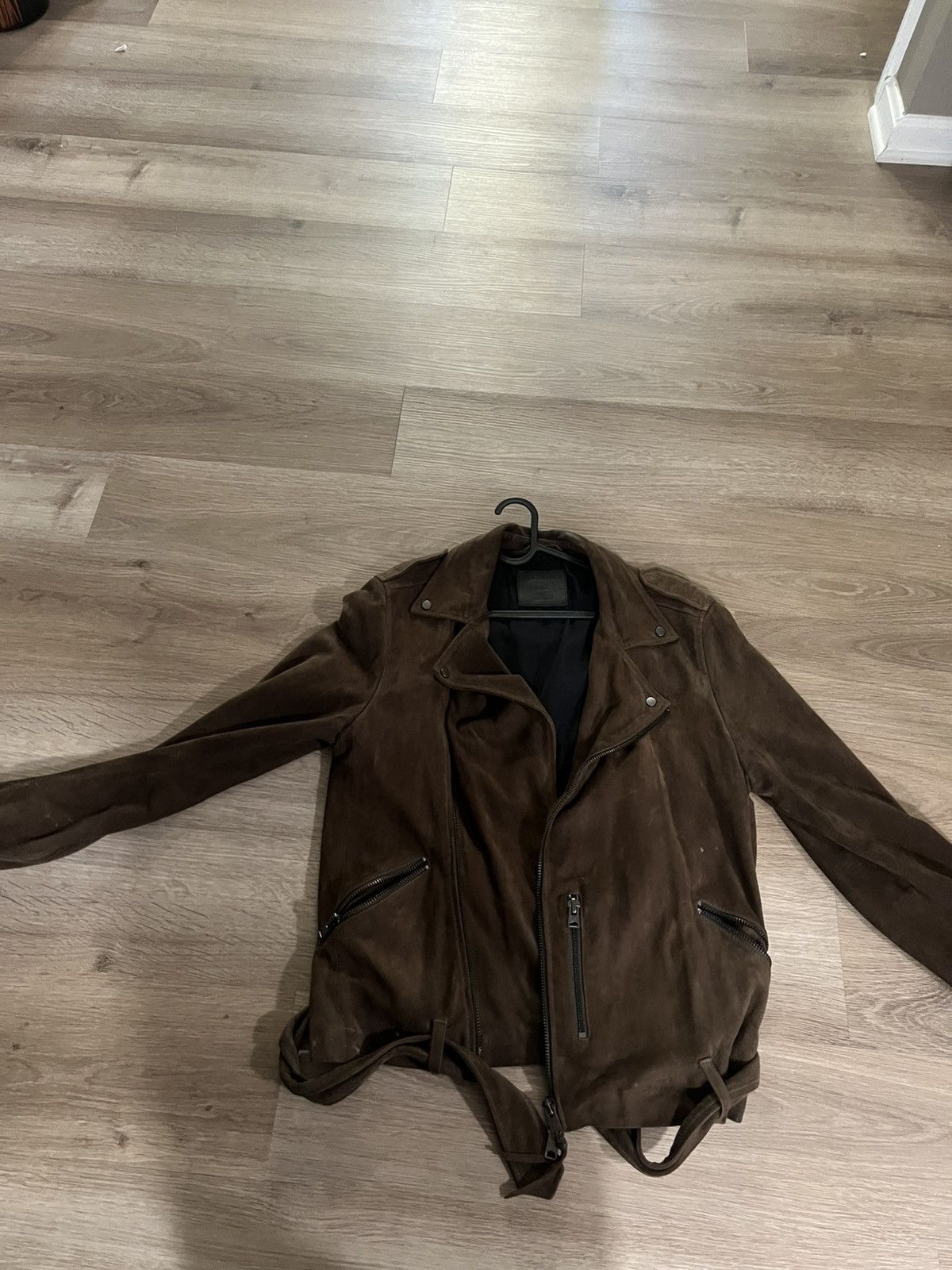 Allsaints Allsaints Suede Biker Jacket Size US L / EU 52-54 / 3 - 4 Thumbnail