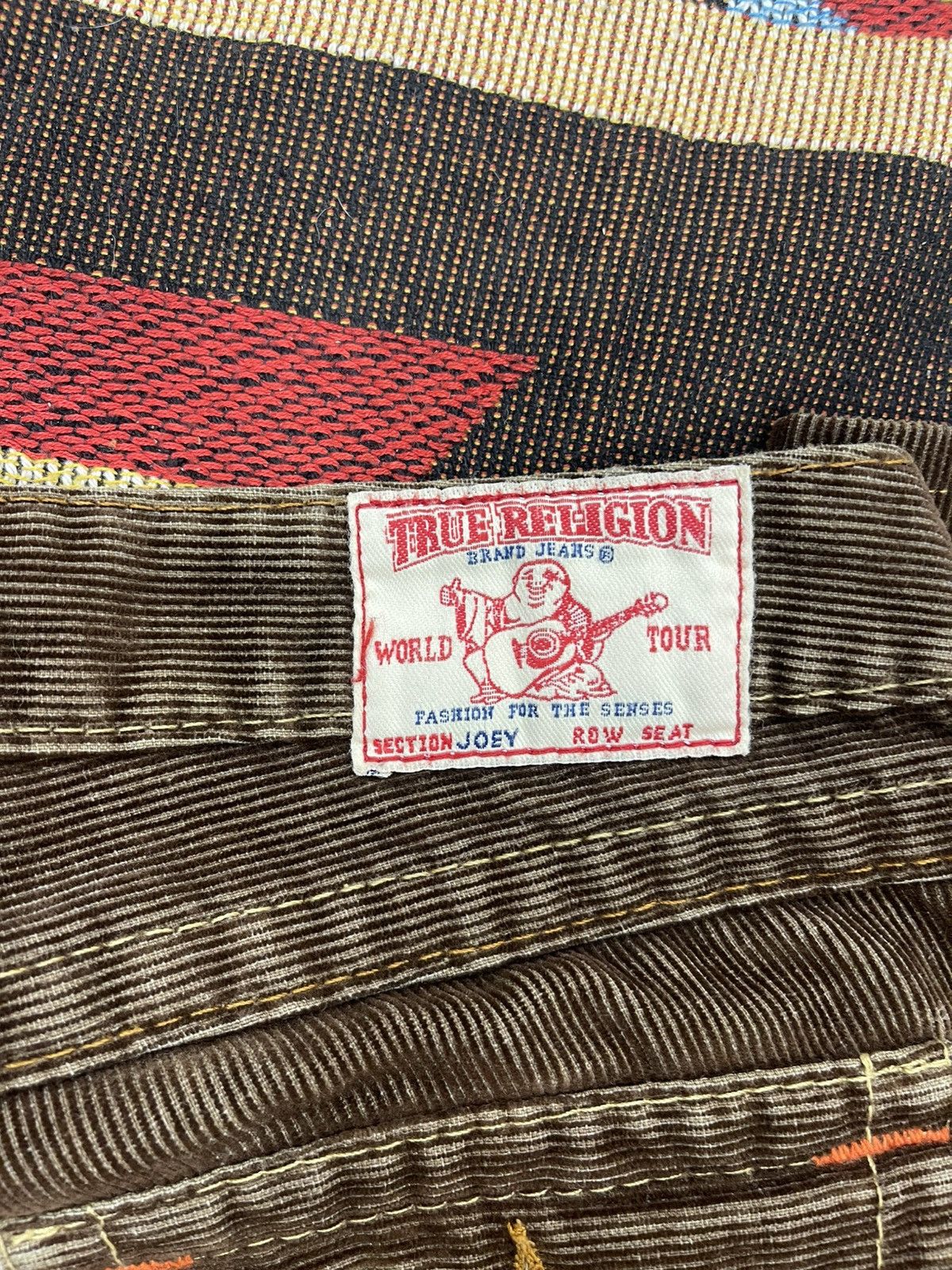 True Religion × Vintage CYBER GRUNGE Y2K TRUE RELIGION FLARED CORDUROY PANTS Size 25" / US 0 / IT 36 - 3 Thumbnail