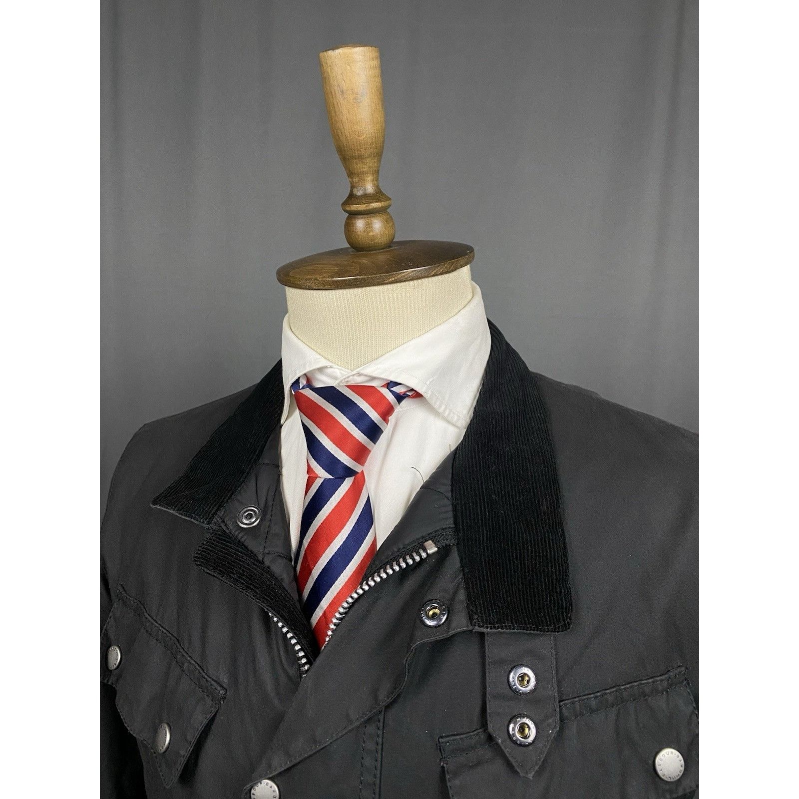 Barbour Barbour International Duke Men's Black Waxed Motorcycle Jack Size US L / EU 52-54 / 3 - 5 Thumbnail