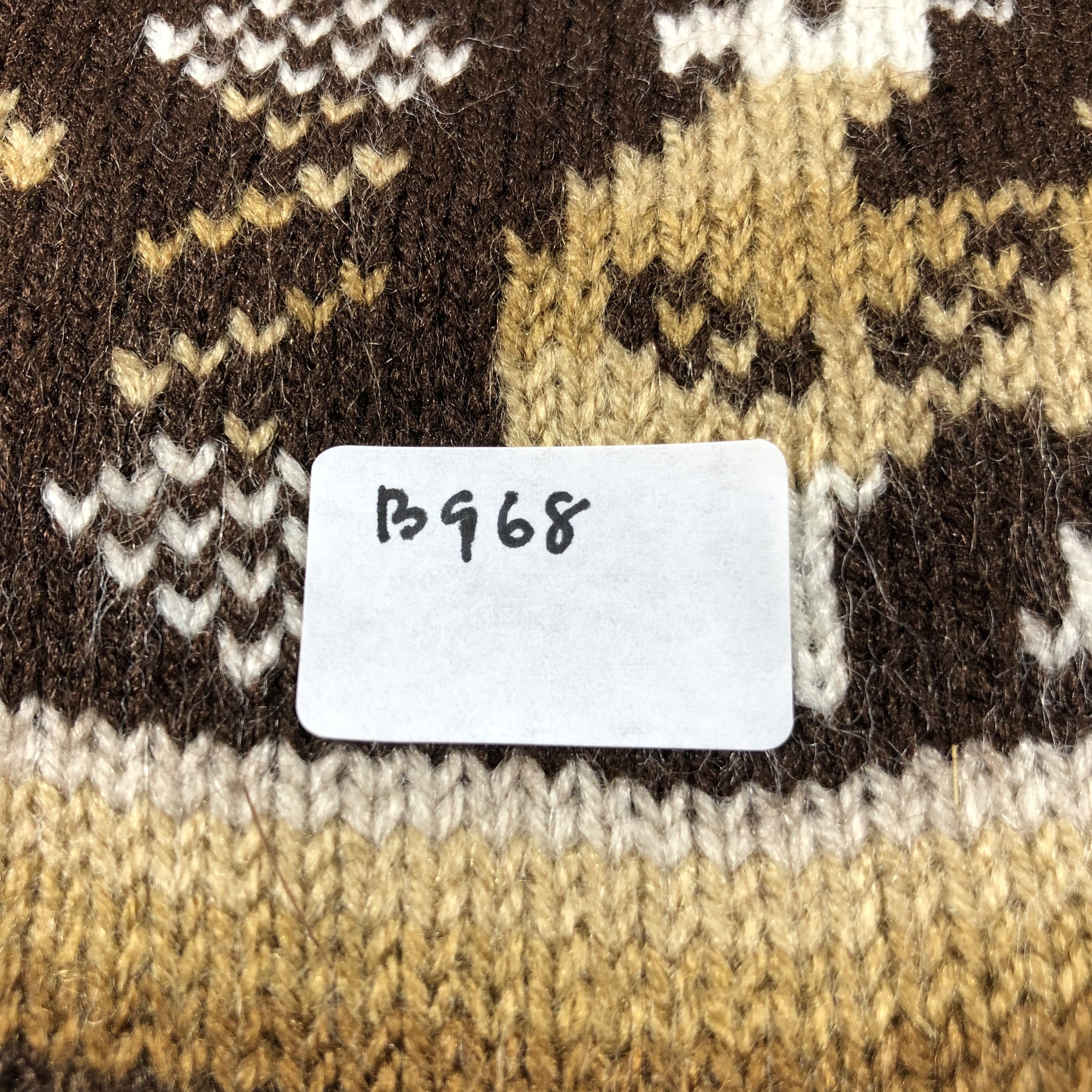 Vintage Fair Isle Earflap Bobble Beanie Snowcap Snow Hat B968 Size ONE SIZE - 4 Thumbnail