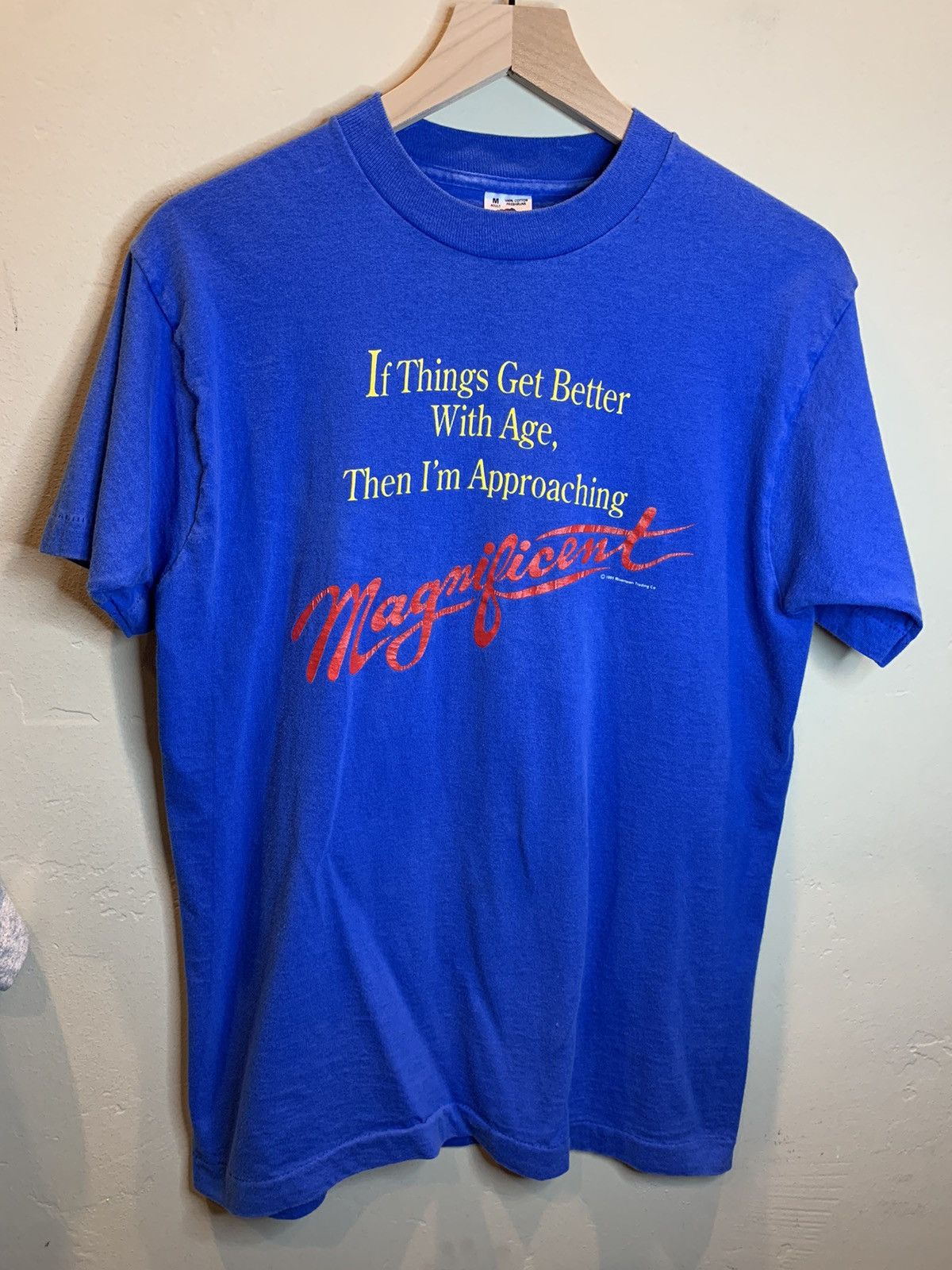 RARE* Vintage Aging Humor Funny Single Stitch Comedy T-Shirt