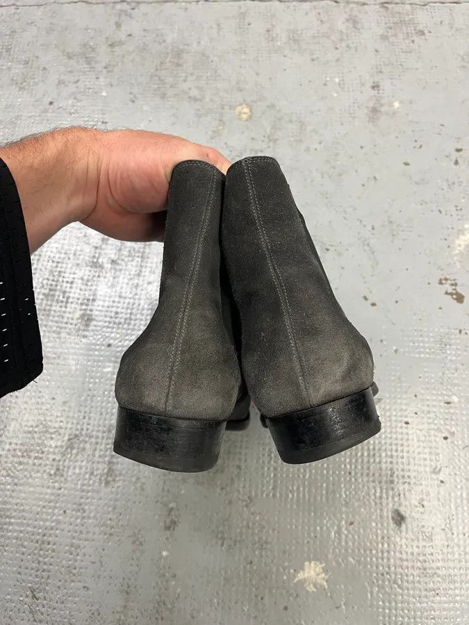Saint Laurent Paris Saint Laurent Dark Grey Suede Chelsea Boots Size US 7 / EU 40 - 6 Thumbnail