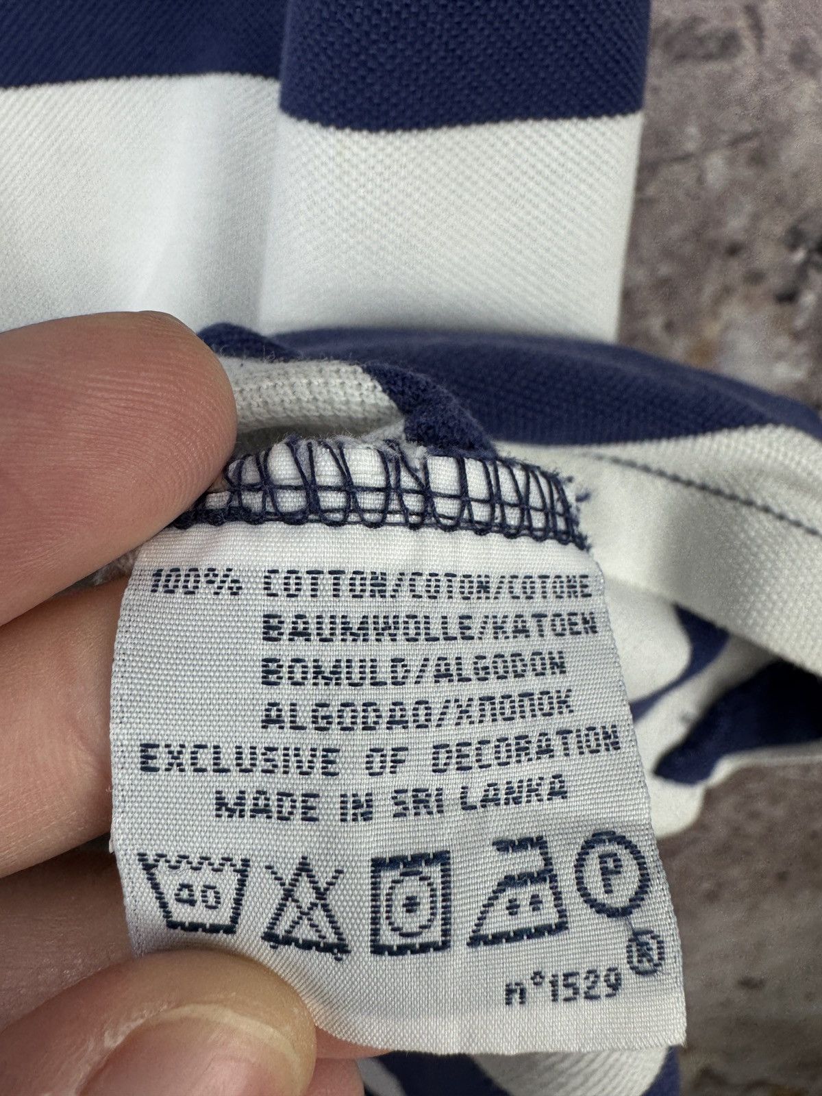 Ralph Lauren Men’s Polo Ralph Lauren Polo Shirt Striped White Blue Size M Size US M / EU 48-50 / 2 - 9 Thumbnail