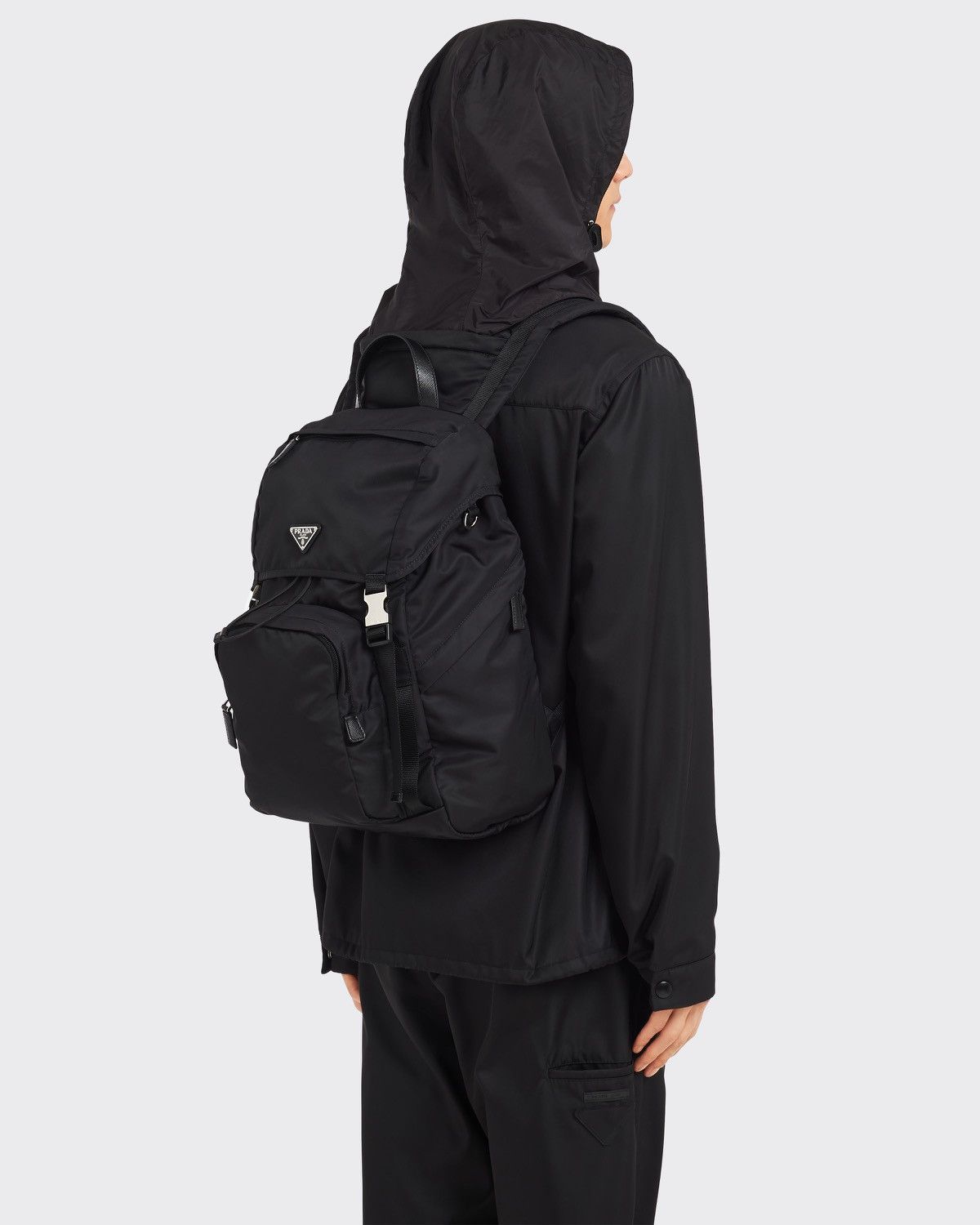 Prada 🔥$4.3K VALUE🔥Re-Nylon and Saffiano Leather Backpack