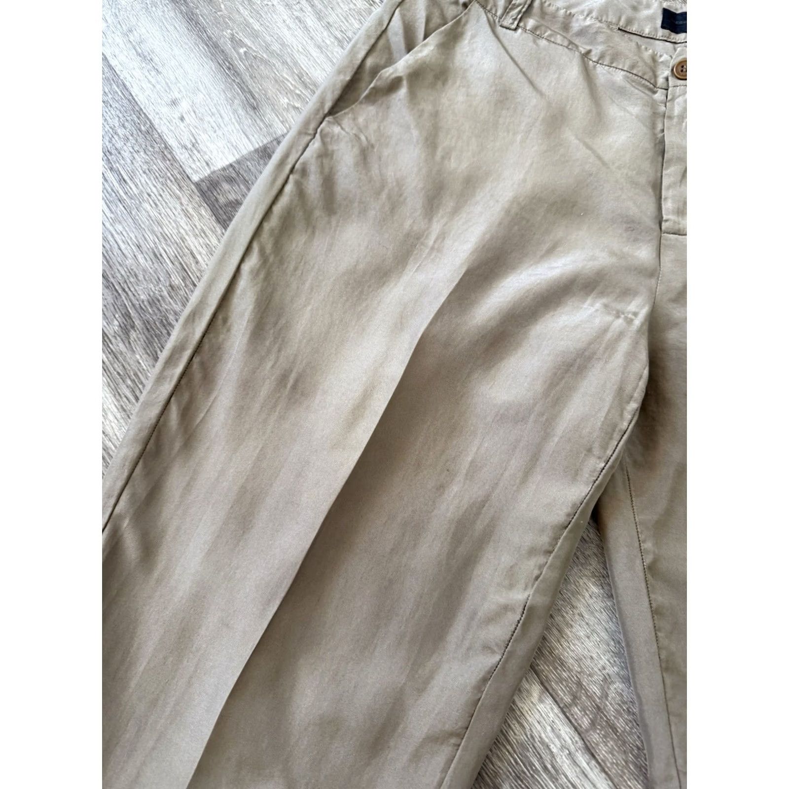 Diesel Diesel Silk Black Gold Pants Straight Leg Beige Women 44 Silk Pants Dress Pants Regular Pockets Luxury Beije/Beige Knit? Size 30" / US 8 / IT 44 - 6 Thumbnail