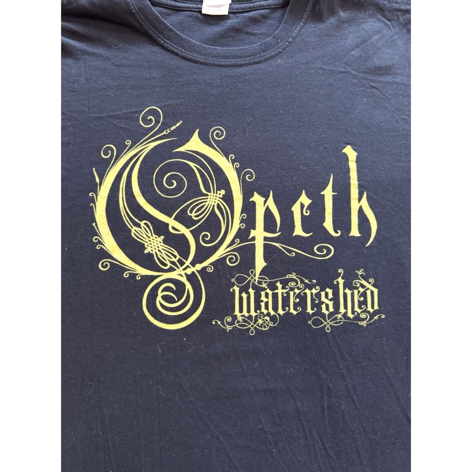 Gildan VINTAGE Opeth Watershed Concert T Shirt 2XL Black Mens Short Sleeve Crew Neck Gildan Band Metal Dream Dream Theater Katatonia 2008 2019 2010-2019 Size US XXL / EU 58 / 5 - 2 Thumbnail
