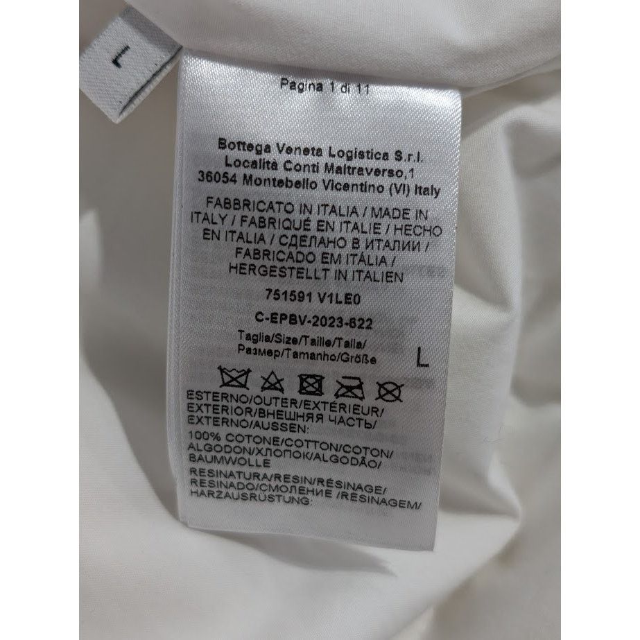 Bottega Veneta o1rshd1 Organic Frosted Poplin Gilet in Chalk Size US L / EU 52-54 / 3 - 17 Thumbnail