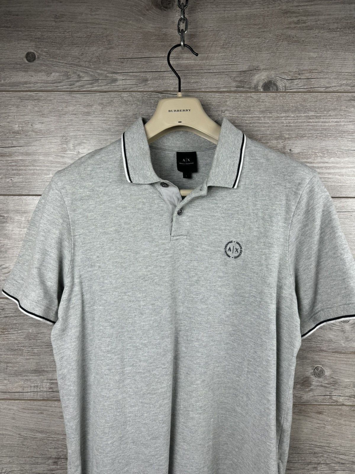 Armani Exchange × Designer Armani Exchange Polo Shirt Tee Luxury Size L Size US L / EU 52-54 / 3 - 11 Thumbnail