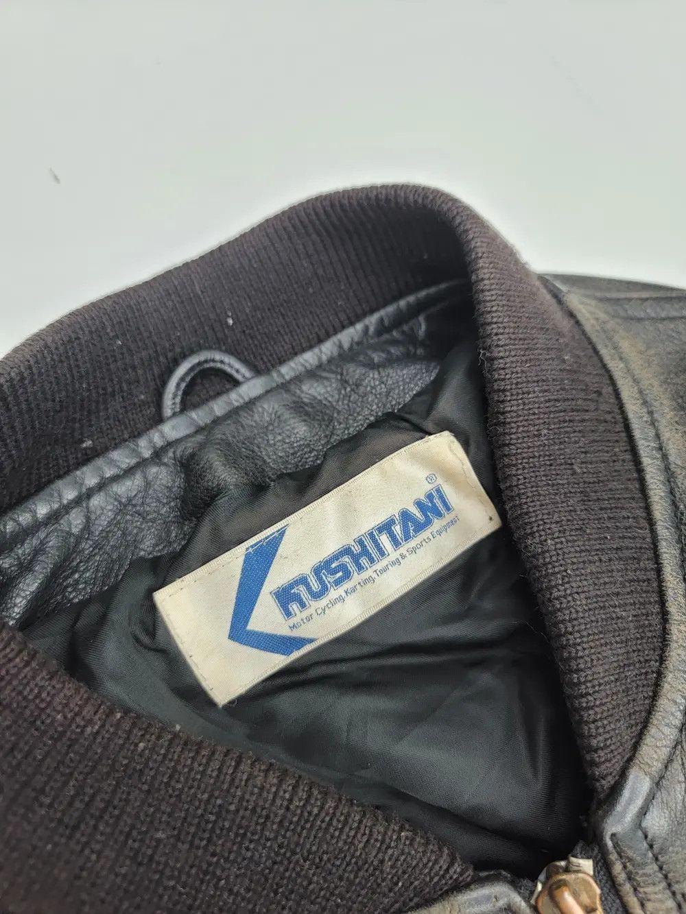 Vintage Vintage Kushitani Leather Jacket Embroided Logo Size US L / EU 52-54 / 3 - 16 Thumbnail