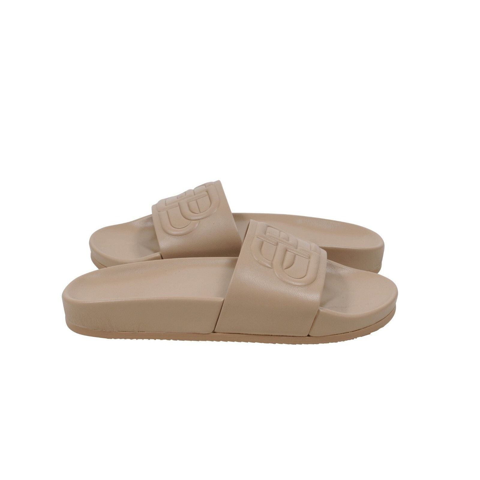 Balenciaga BB Logo Sandals Tan Leather Pool Size US 5 / IT 35 - 4 Thumbnail