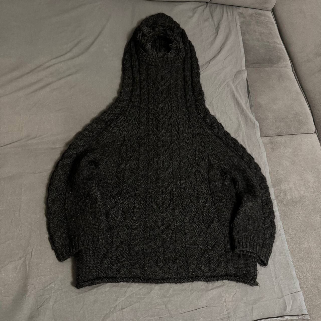 Y's Y’s Yohji Yamamoto Dark Grey Cable Knit Ninja Style sweater Size M / US 6-8 / IT 42-44 - 2 Thumbnail