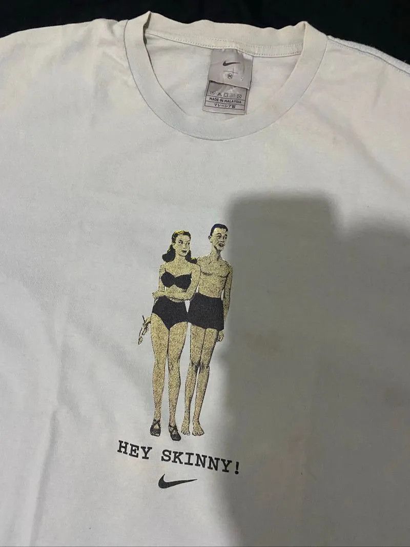 Nike Vintage Nike Tee Hey Skinny! 00's Size US M / EU 48-50 / 2 - 2 Thumbnail